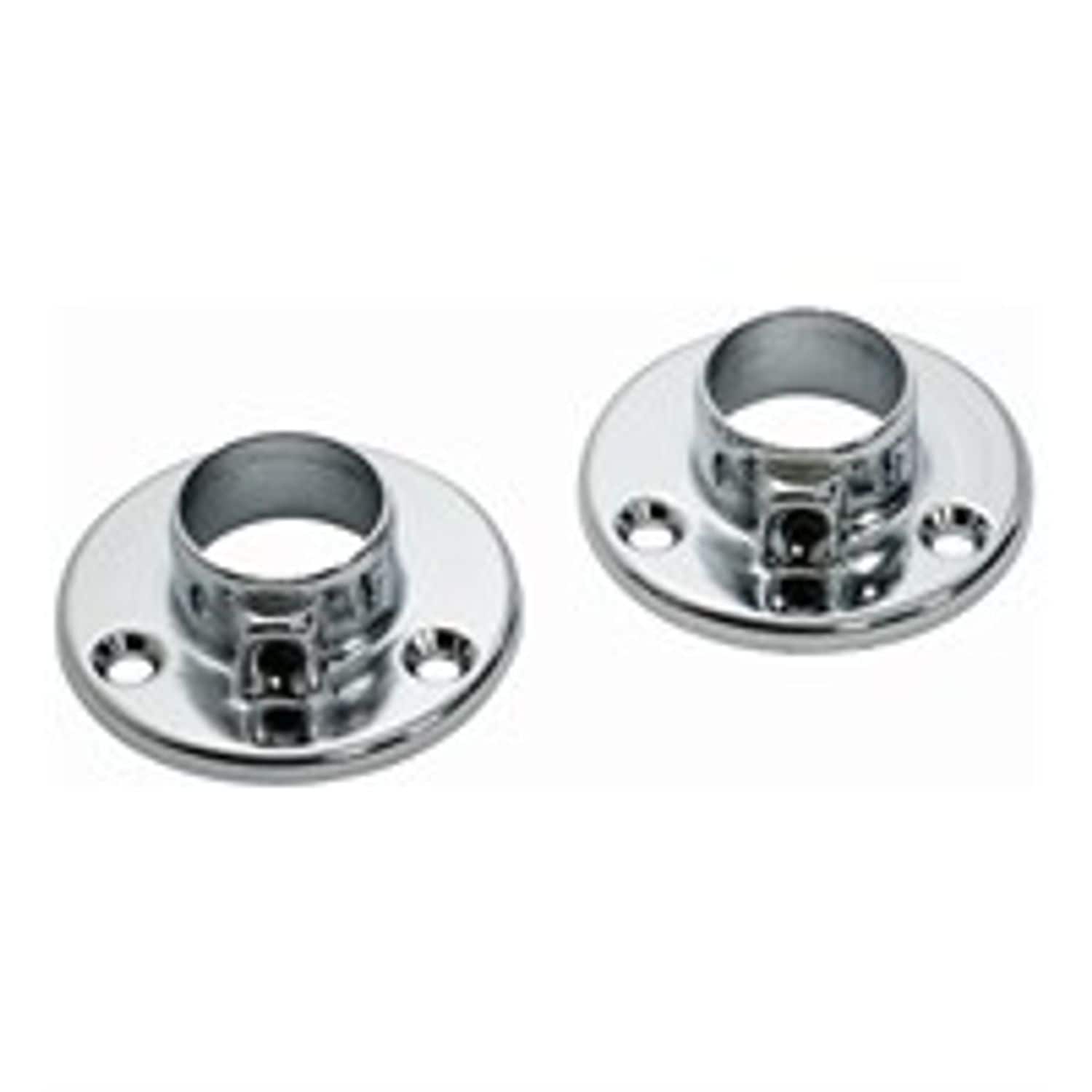 ProSolve Prs Sapphire Chrome Wardrobe Rail Wall Socket 19mm