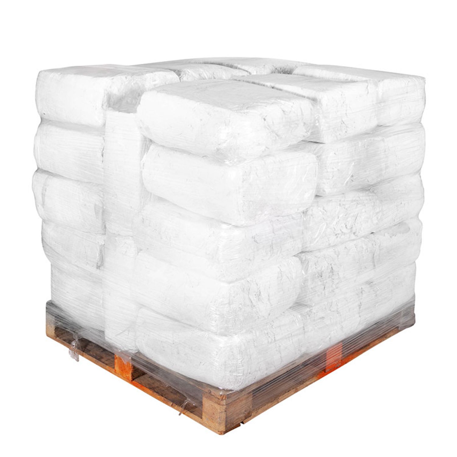 Smartora White Linen Rag Wipers 10kg Small Pallet of 30 Bags