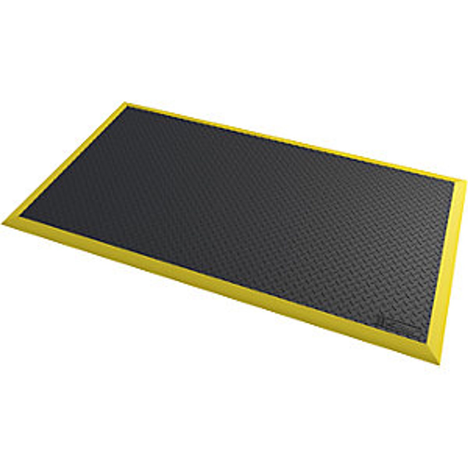 Justrite EMEA Diamond Flex ESD Anti-Fatigue Matting, LxW 1630 X 970 mm, Black/Ye