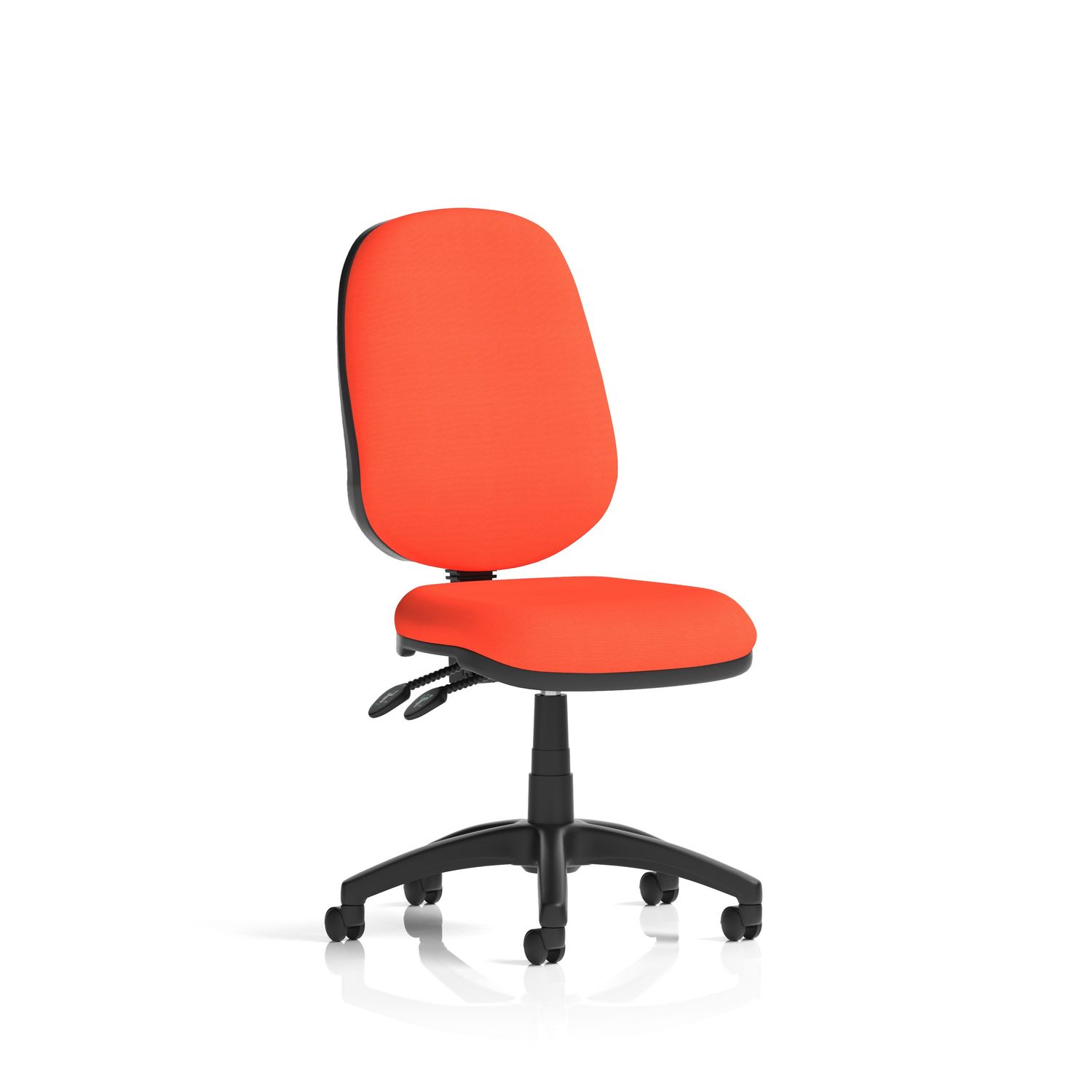 Eclipse Plus II Lever Task Operator Chair Bespoke Colour Tabasco Orange