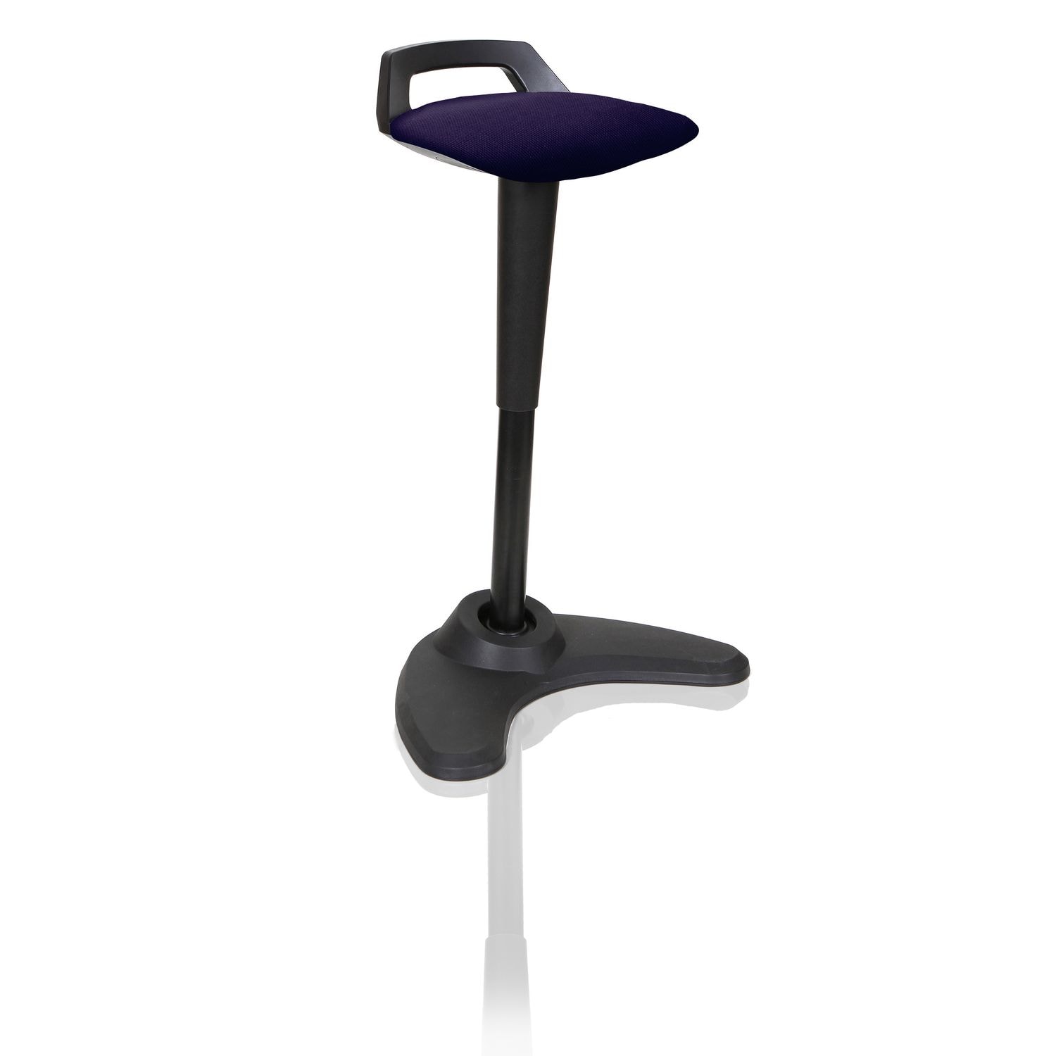 Spry Stool Black Frame Bespoke Colour Seat Tansy Purple