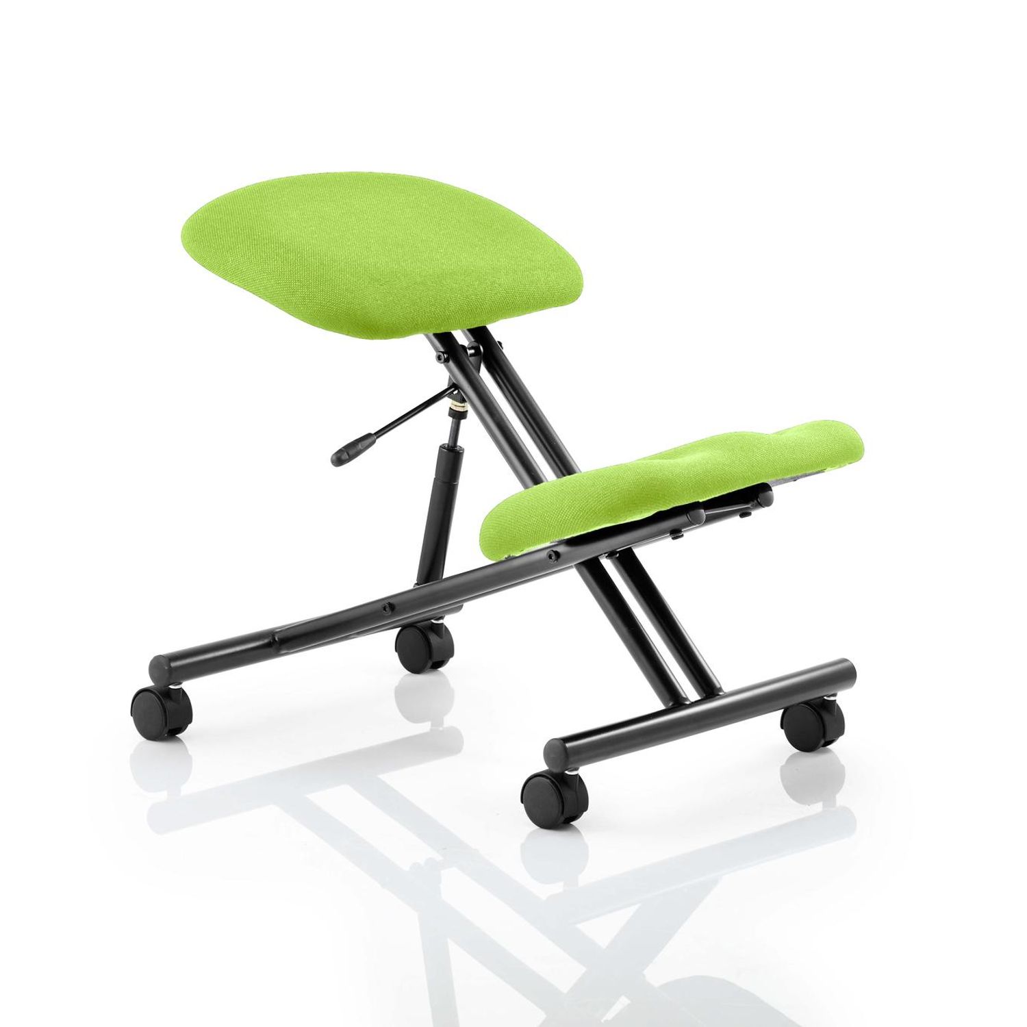 Kneeler Kneeling Stool Black Frame Bespoke Colour Myrrh Green