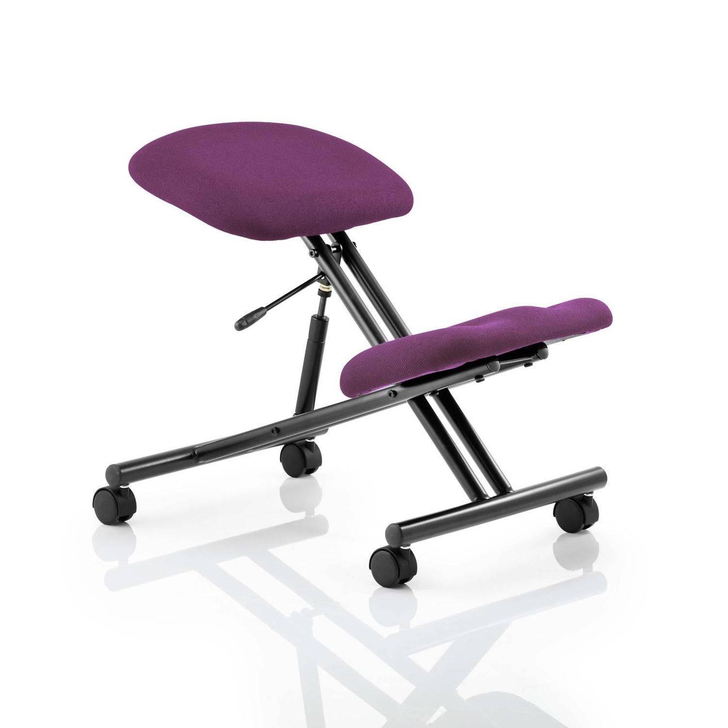 Kneeler Kneeling Stool Black Frame Bespoke Colour Tansy Purple