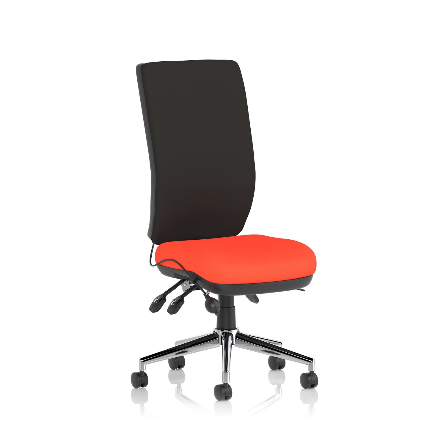 Chiro High Back Bespoke Colour Seat Tabasco Orange No Arms
