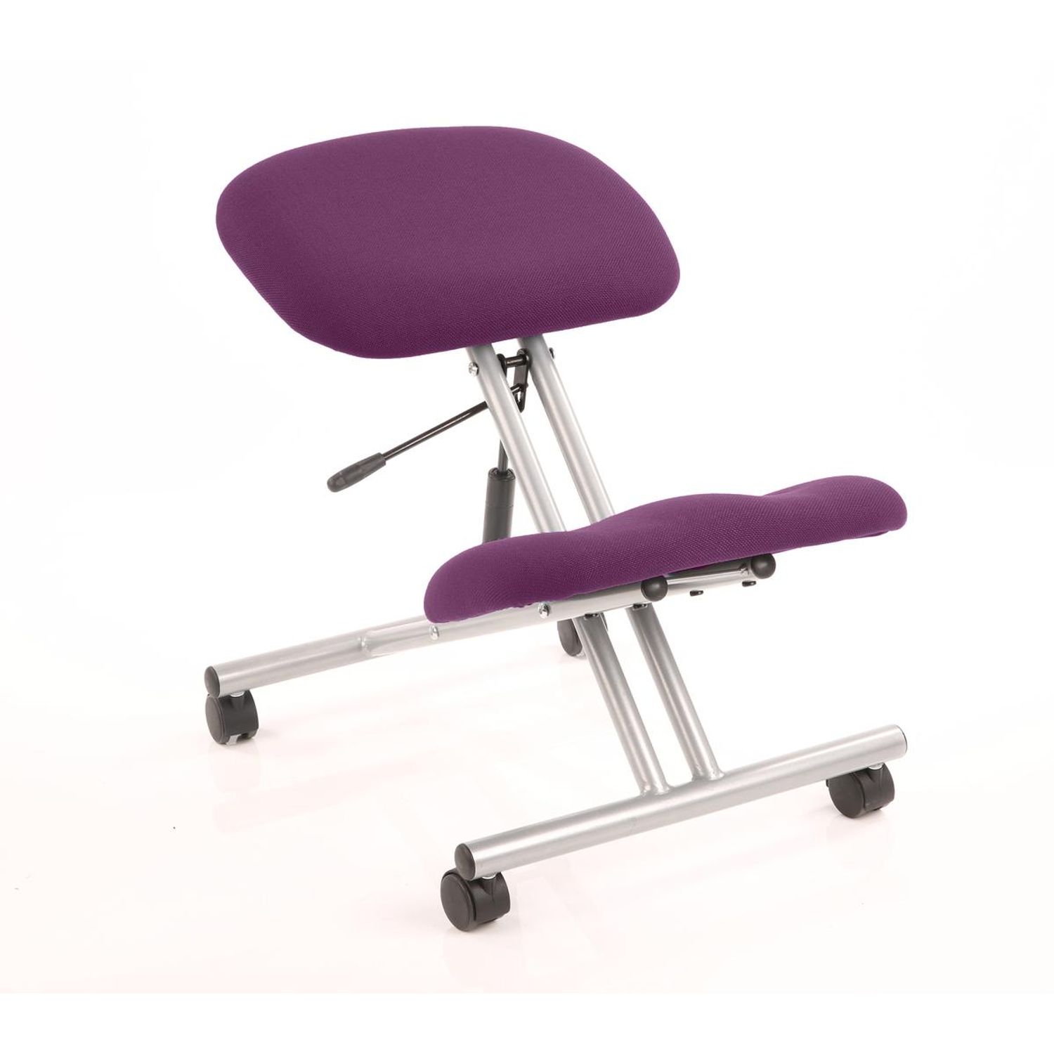 Kneeler Kneeling Stool Silver Frame Bespoke Colour Tansy Purple