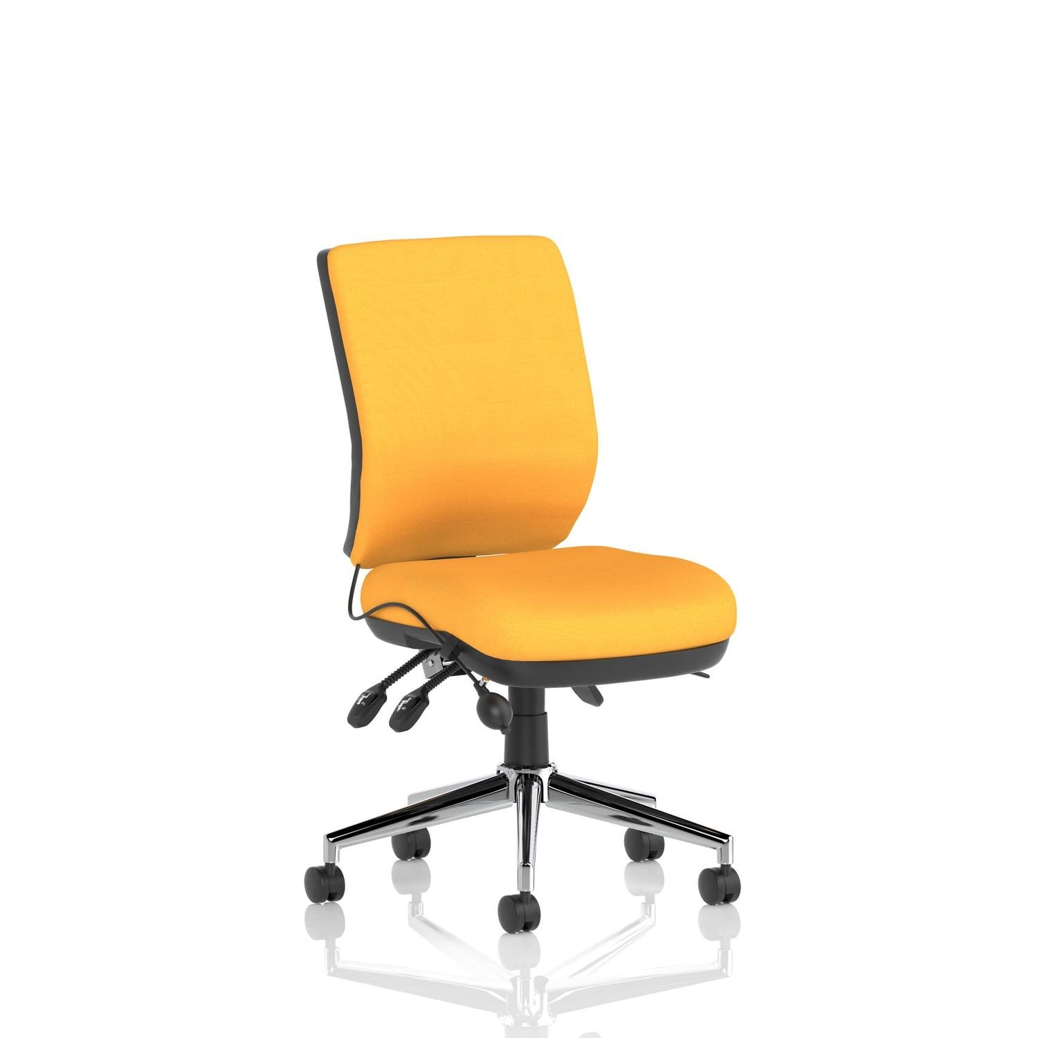 Chiro Medium Back Bespoke Colour Senna Yellow No Arms