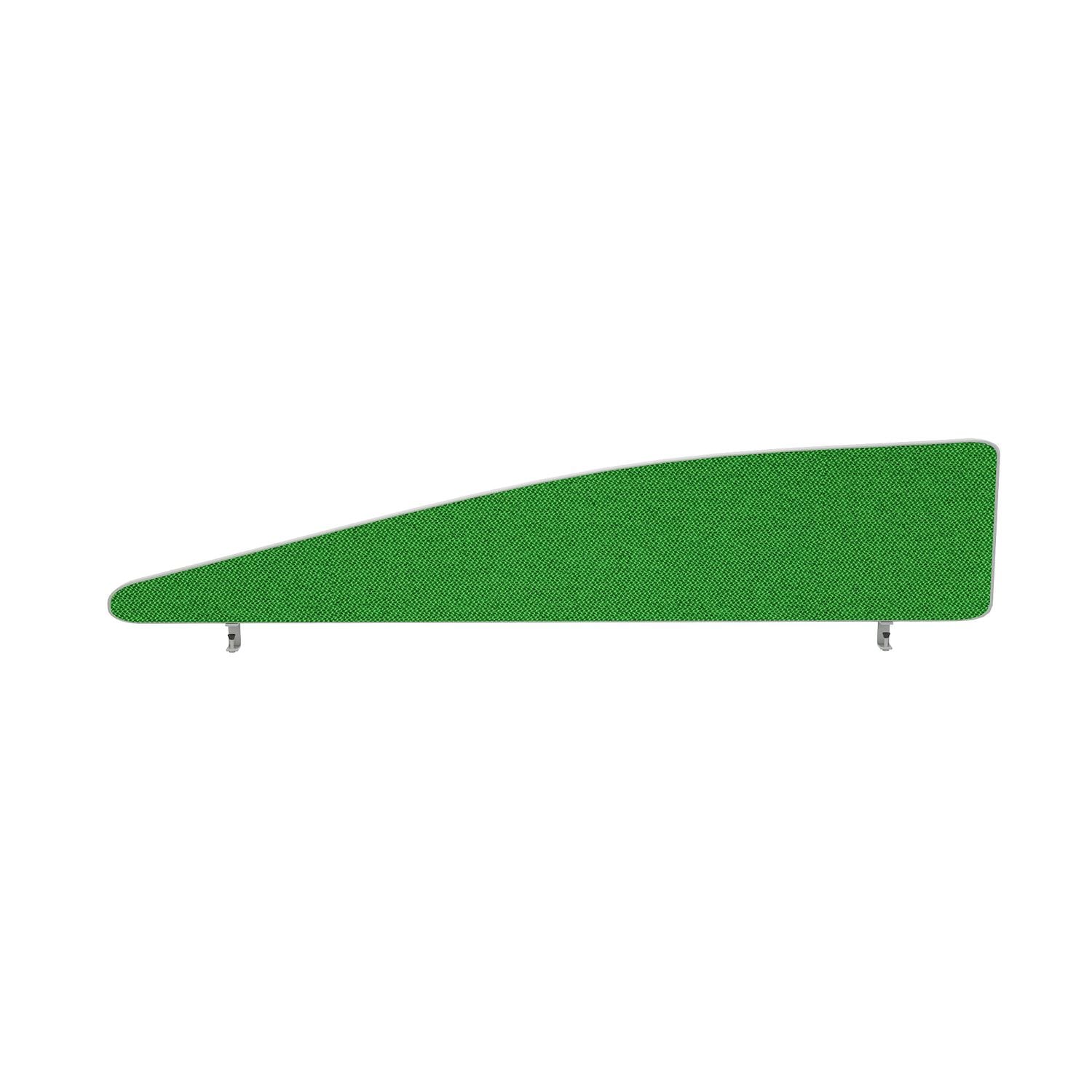 Impulse Plus Angle 450/1600 Desktop Screen Palm Green Fabric Light Grey Edges