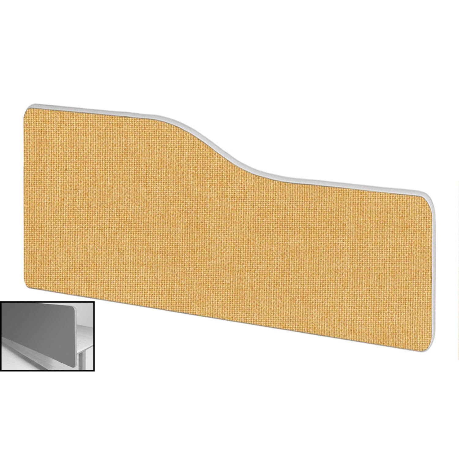 Impulse Plus Wave 300/600 Backdrop Screen Rounded Corners Beige Fabric Light Gre