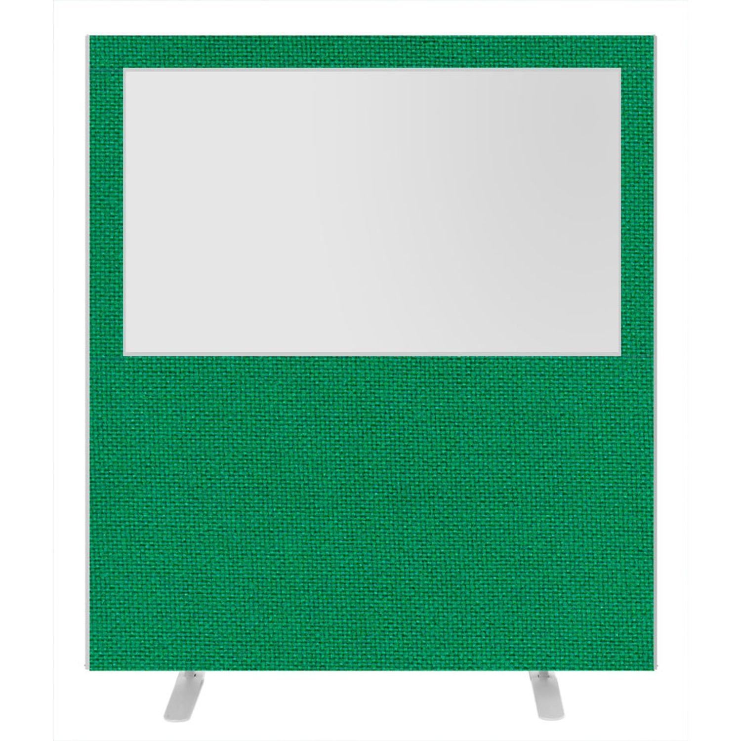 Impulse Plus Clear Half Vision 1650/1600 Floor Free Standing Screen Palm Green F