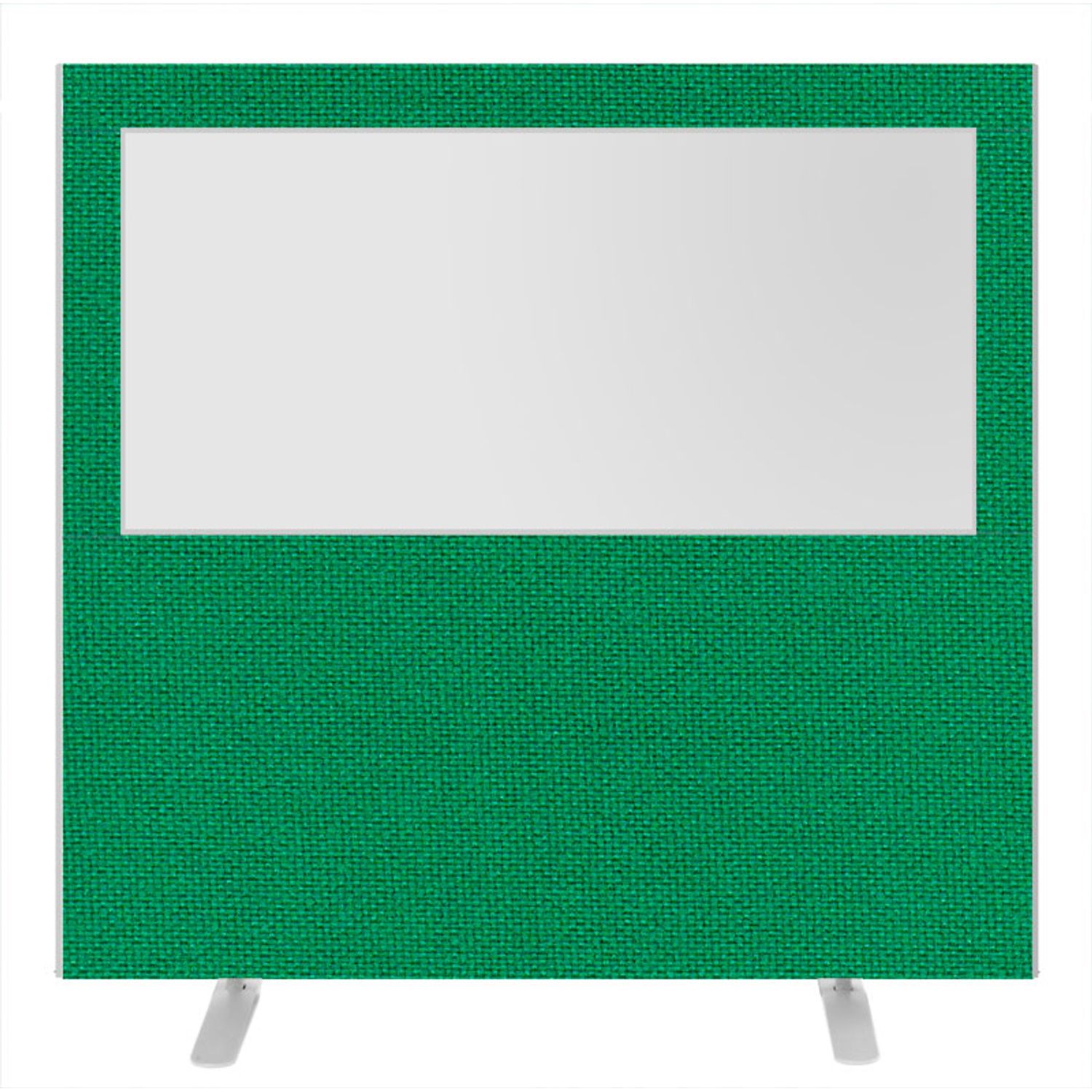 Impulse Plus Clear Half Vision 1500/1600 Floor Free Standing Screen Palm Green F