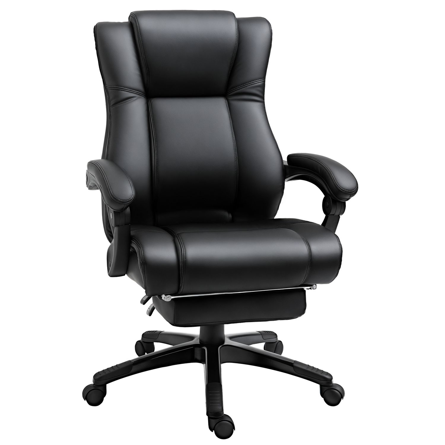 Vinsetto Executive Home Office Chair High Back PU Leather Recliner, W/Foot Rest,