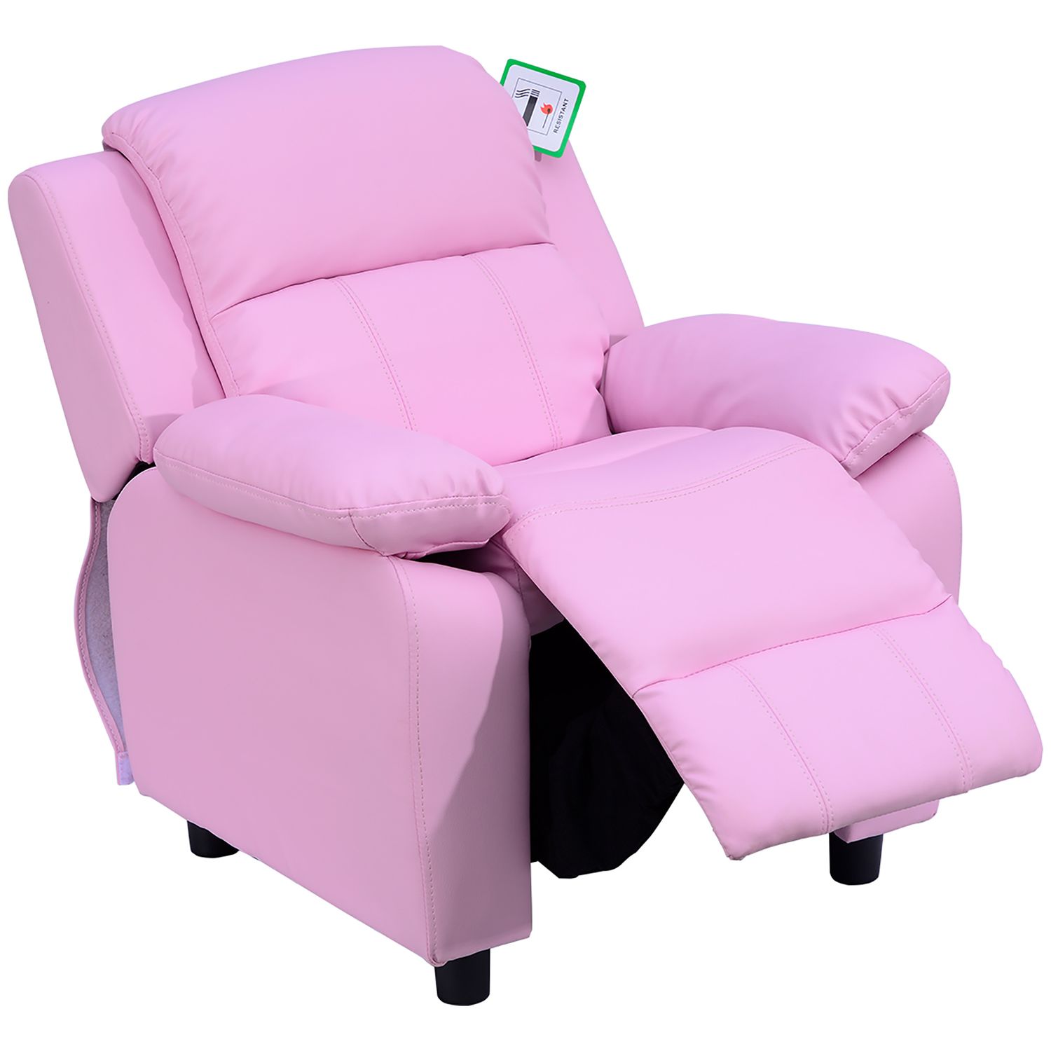 HOMCOM Children Kid Sofa Set Recliner Armchair Footstool Ottoman Multi Colours S
