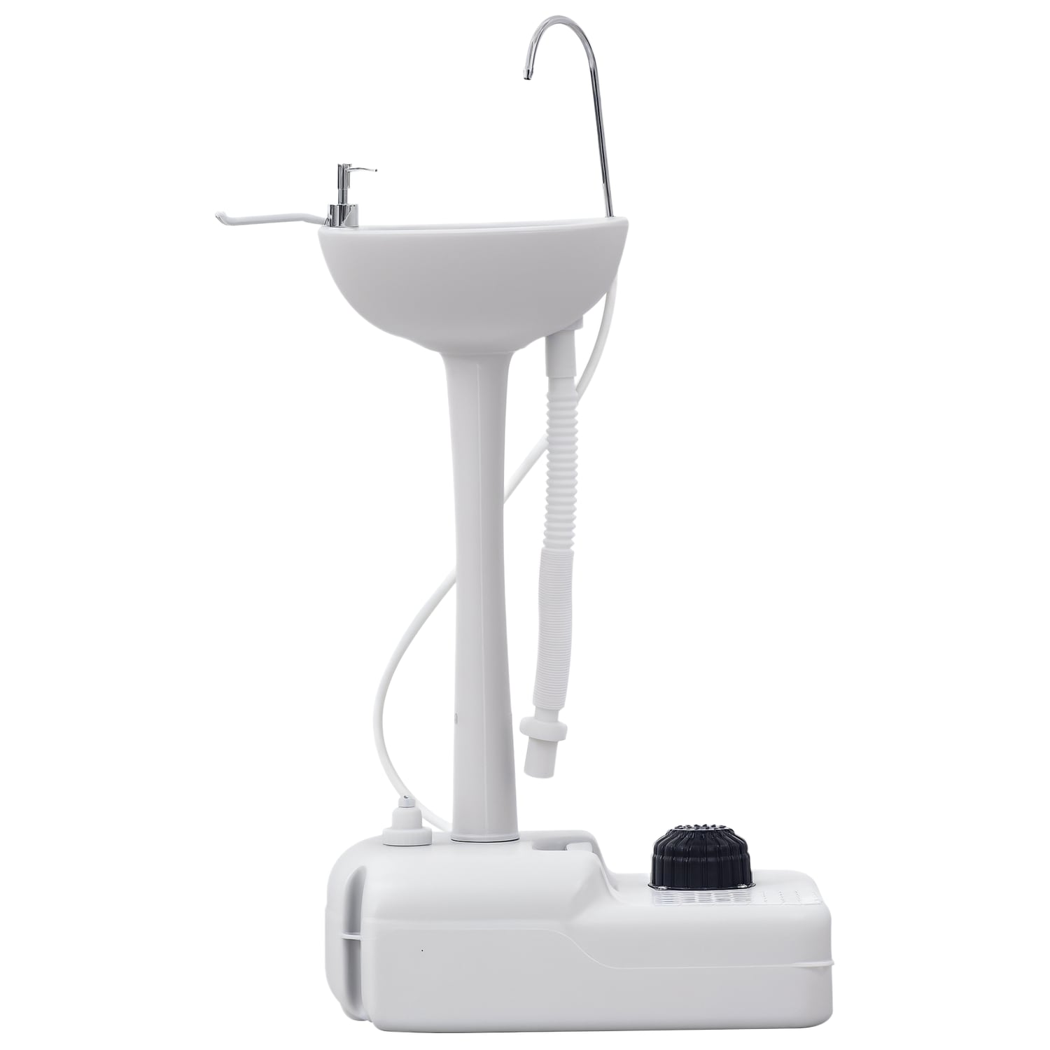 Outsunny Camping Portable Hand Wash Sink W/Towel Holder & Soap Dispenser Stand F