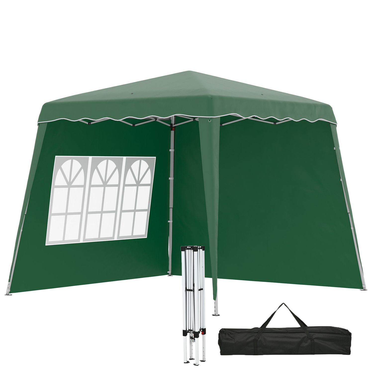 Outsunny UV50+ Pop Up Gazebo Canopy Tent with Carry Bag, 2.4 X 2.4m84C-411V00DG
