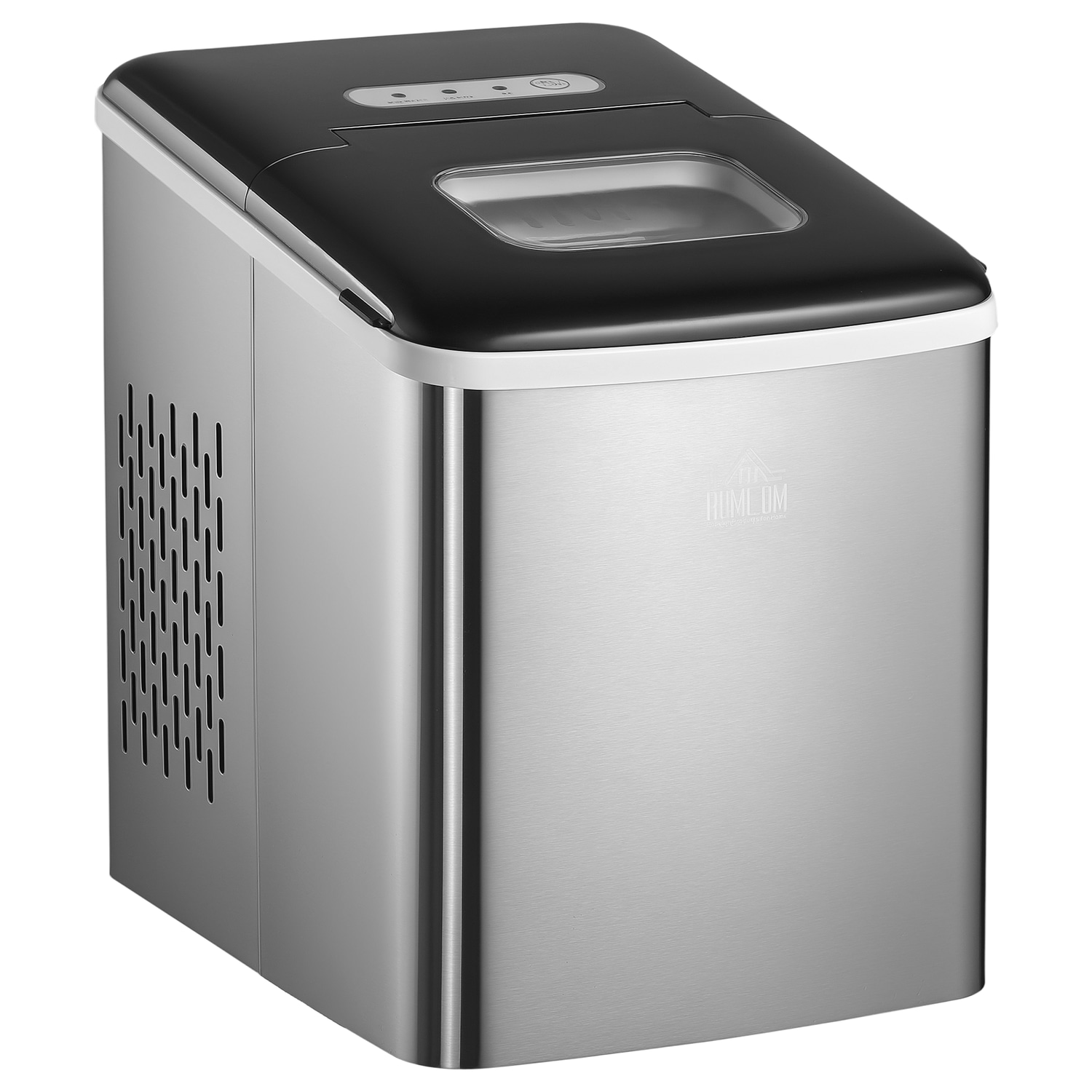 HOMCOM Ice Maker Machine Portable Counter Top Ice Cube Maker for Home 12kg In 24