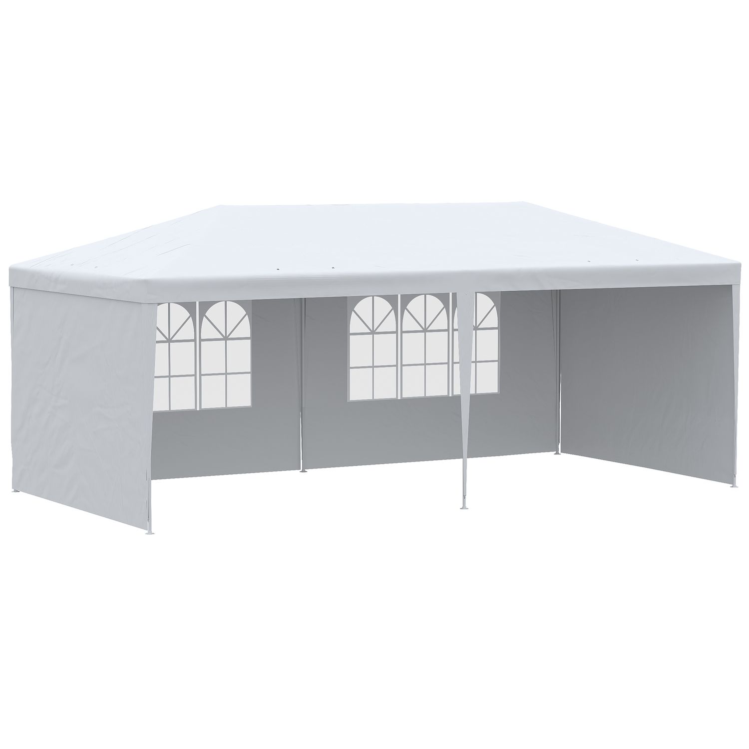 Outsunny 6 X 3m Gazebo Canopy Garden Bbq Party Patio Tent Camping Sun Shade840-0