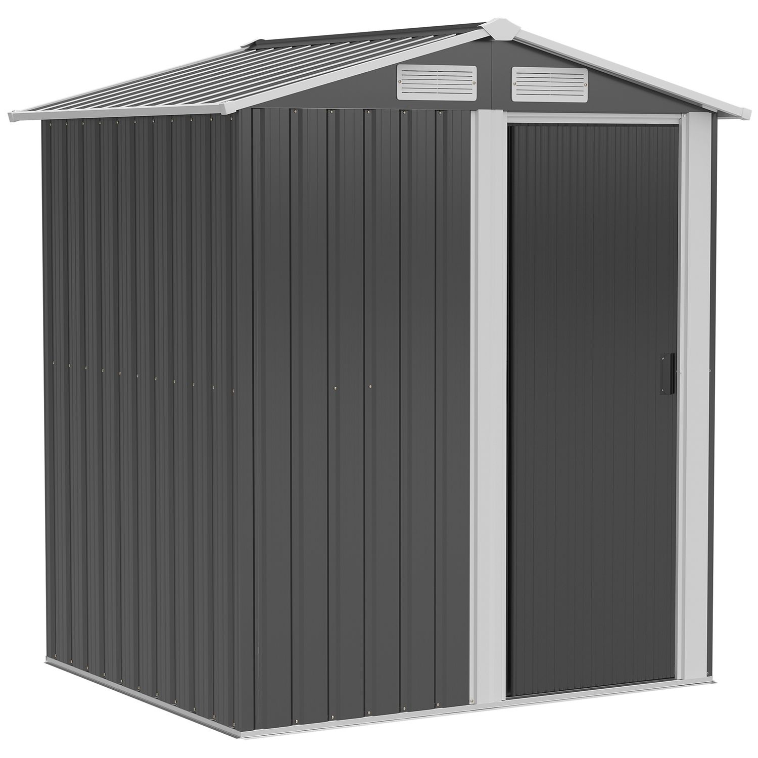 Outsunny 5ft X 4.3ft Outdoor Garden Storage Shed, Tool Storage Shed with Sliding