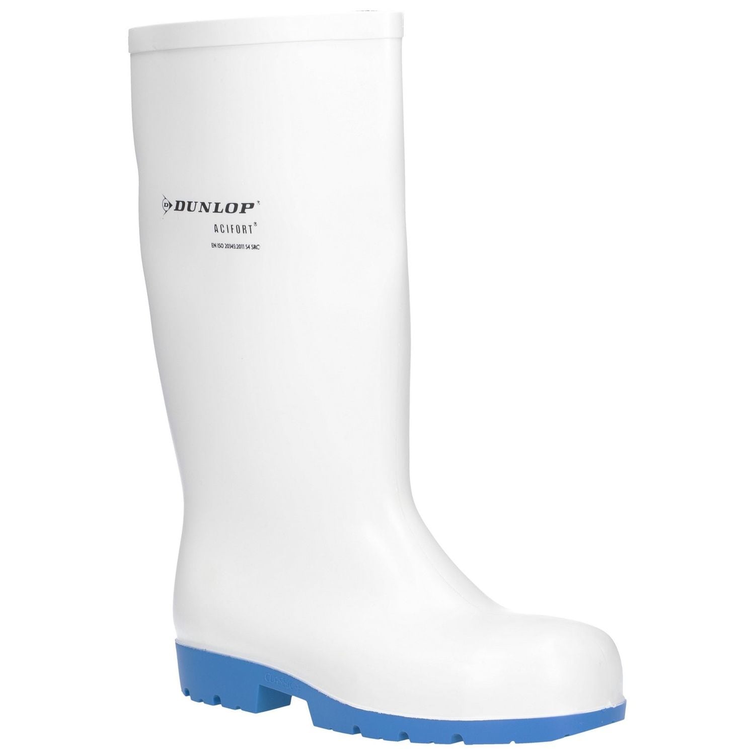 Dunlop Acifort Classic+ Waterproof Safety Wellington Unisex White UK Size 14
