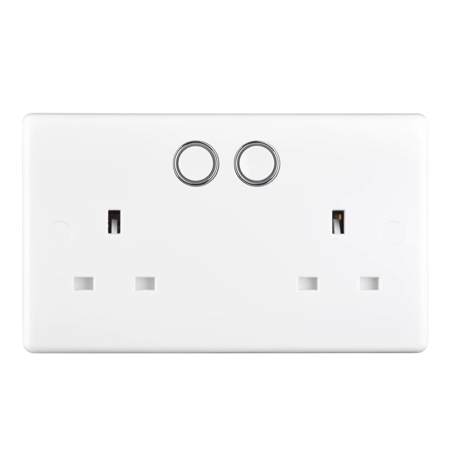 British General Slim Nexus Double Switched 13A Power Socket + Smart Home Control