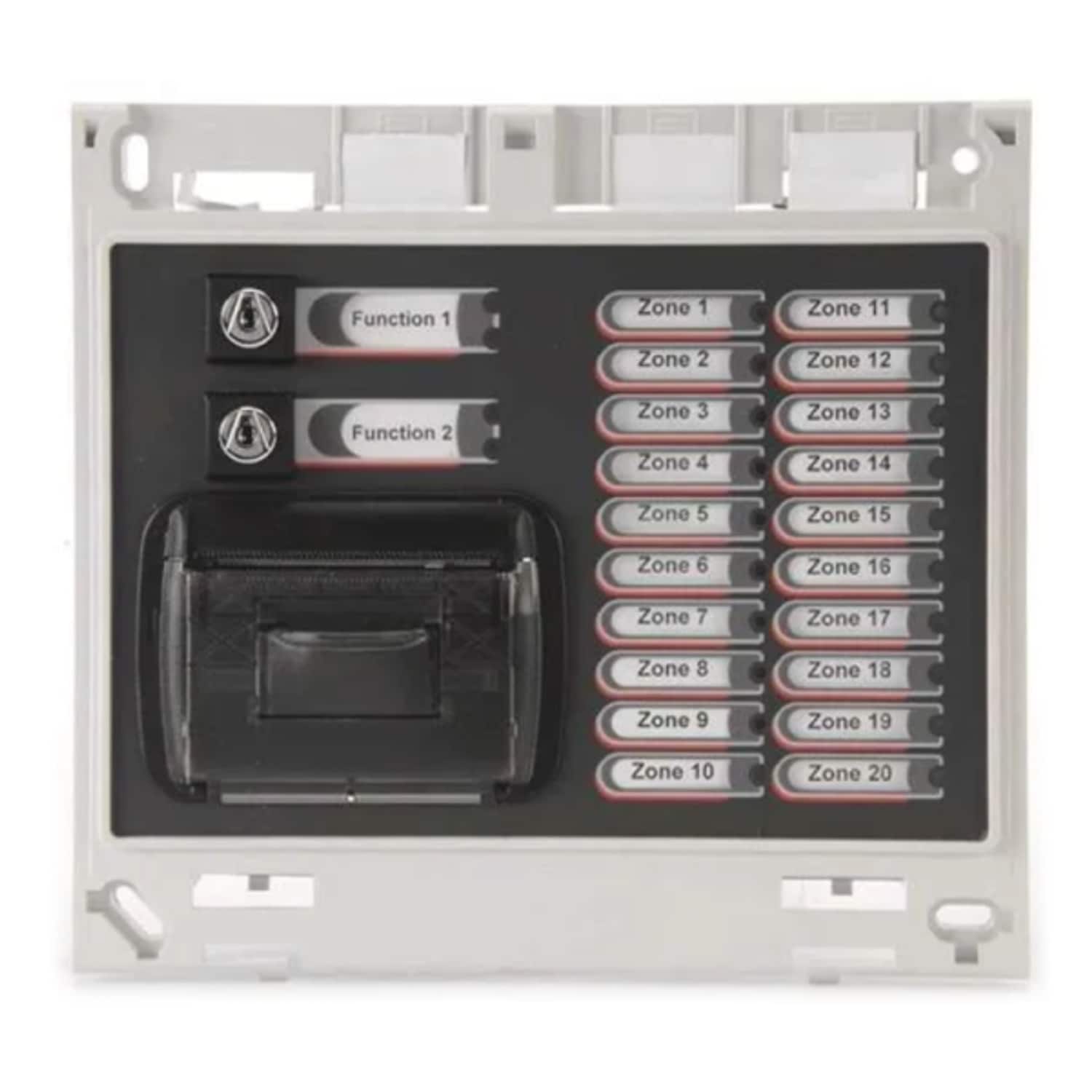 C-TEC ZFP 20 Zone Indicator Module c/w Name Slots, Printer & 2 Switches
