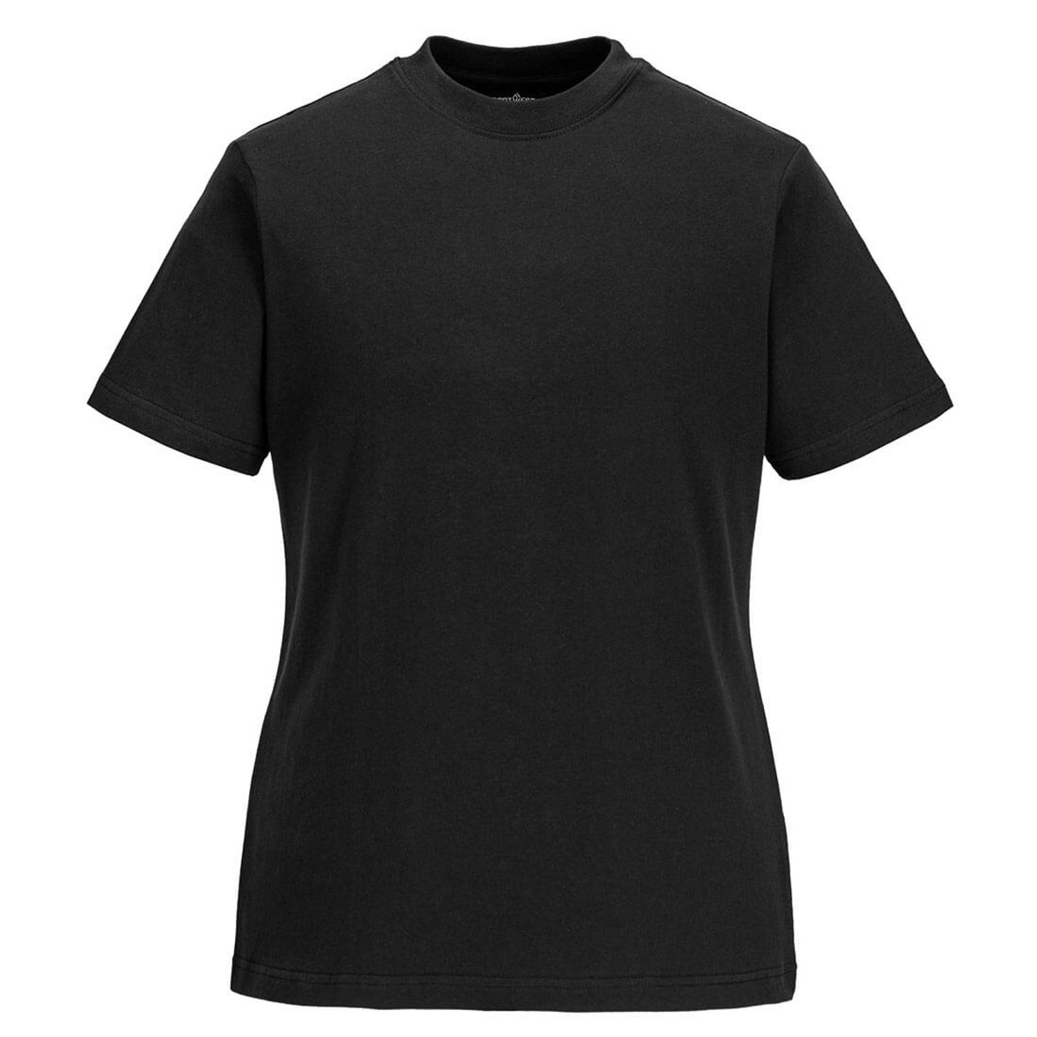 Portwest Women's T-Shirt, Black, XS, Regular