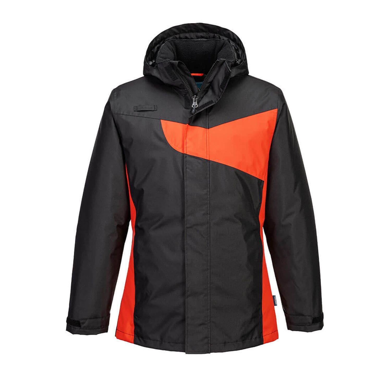 Portwest PW2 Winter Jacket, Black/Red, Medium, Regular