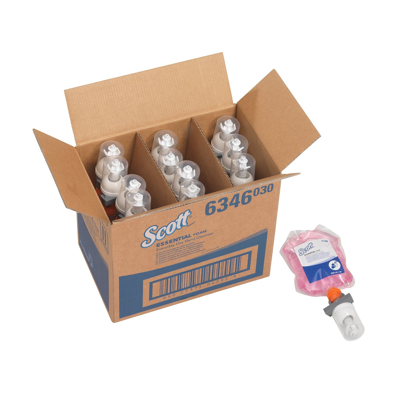Scott Pink Foam Hand Wash Soap - 12 Pouches