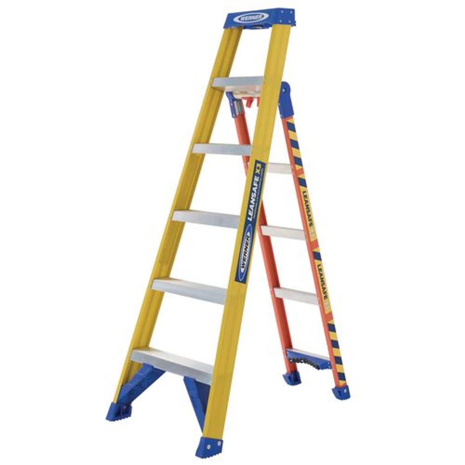 Slingsby Professional 3 in 1 Multi-Purpose Ladder Material Fibreglass Treads 6+4
