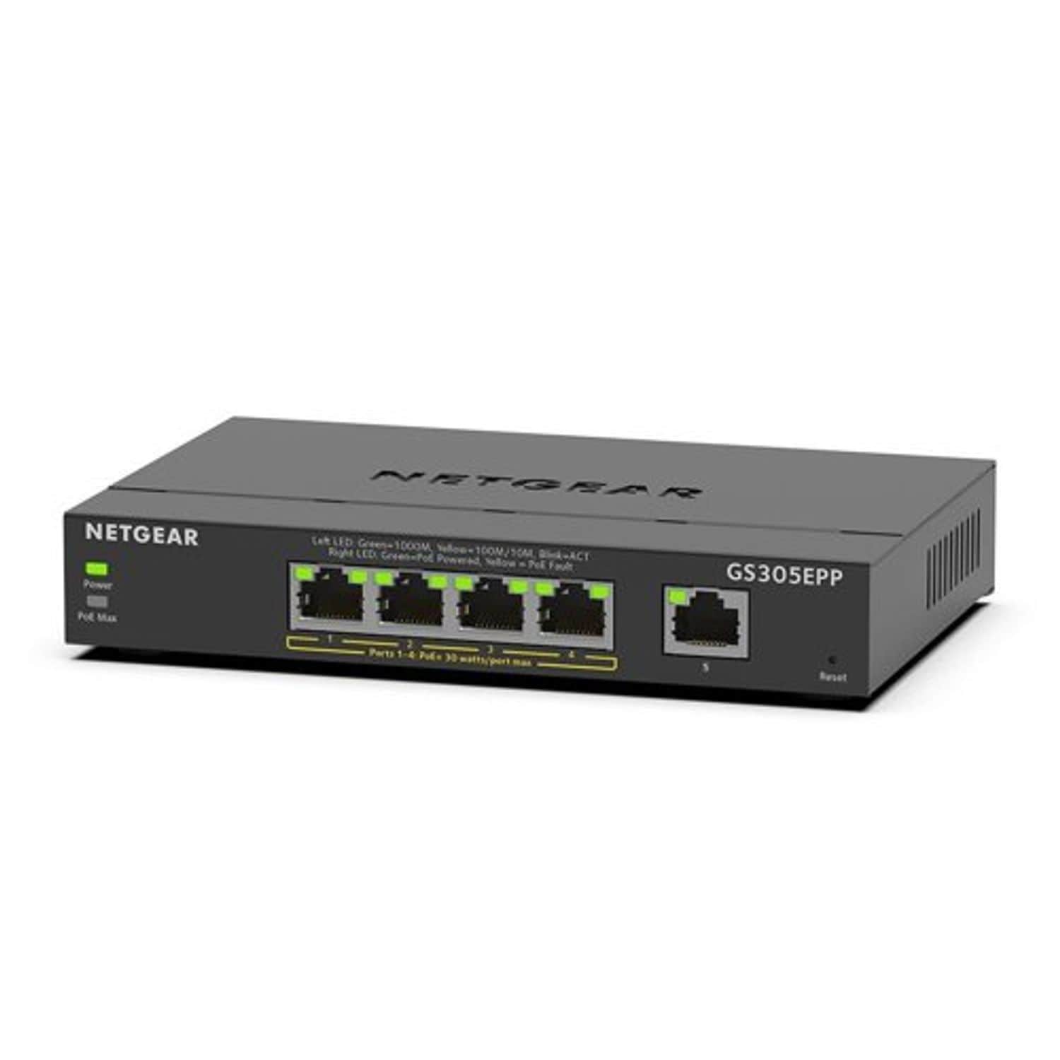 Netgear GS305EPP 5 PT Managed L3 Gbit PoE Switch
