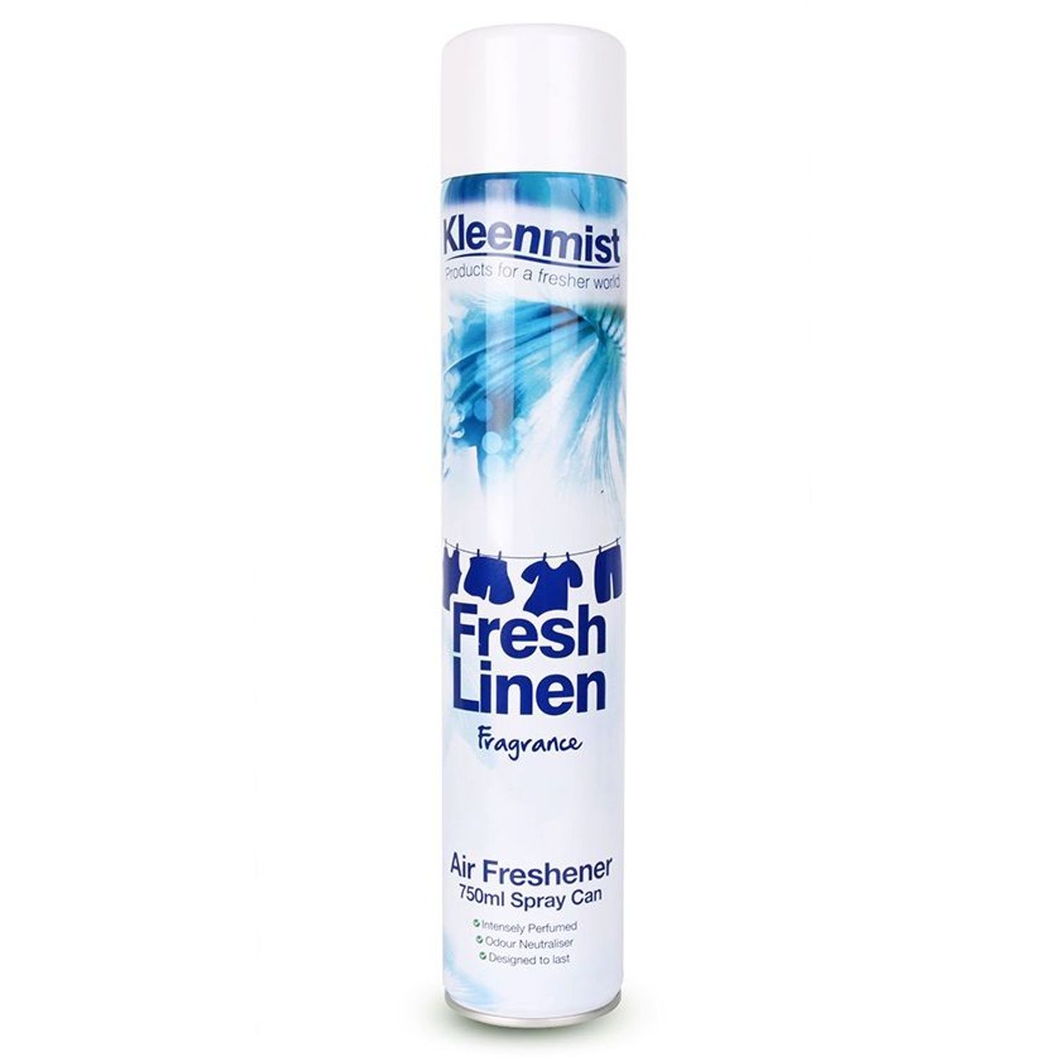 JanSan KleenMist Giant Aerosol Air Freshener Fresh Linen - 6x750 mL