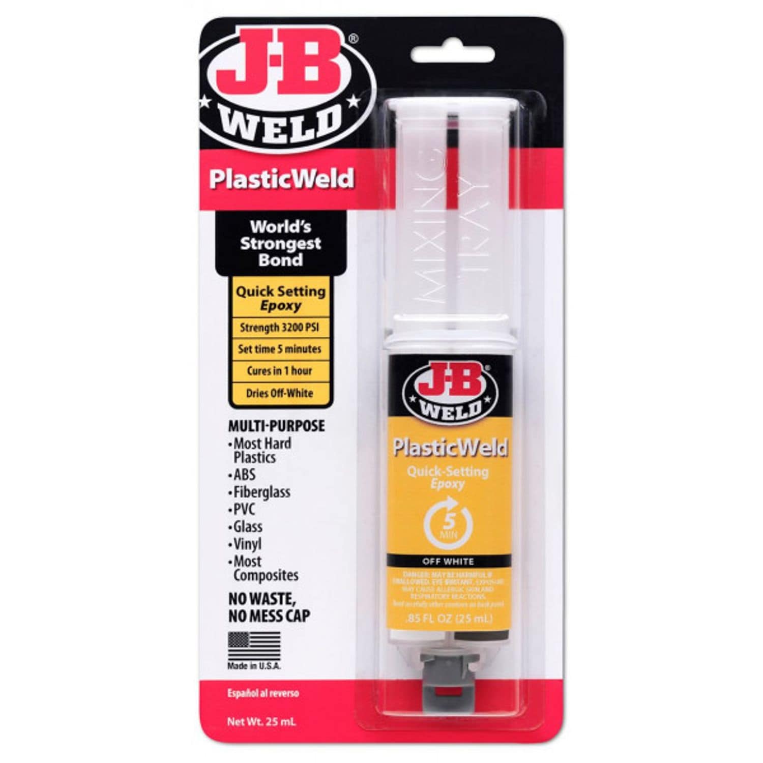 JB Weld J-B Weld Plastic Weld Epoxy Syringe - 50132