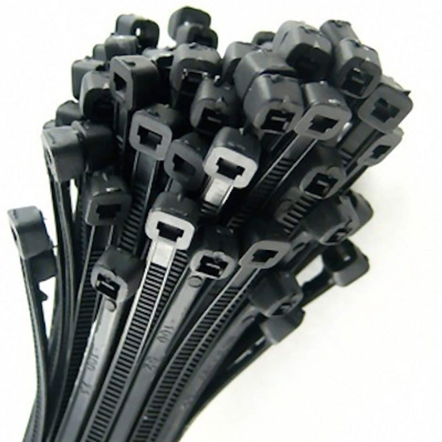 ProSolve Black Cable Ties 450 X 7.6mm (Pack 100)