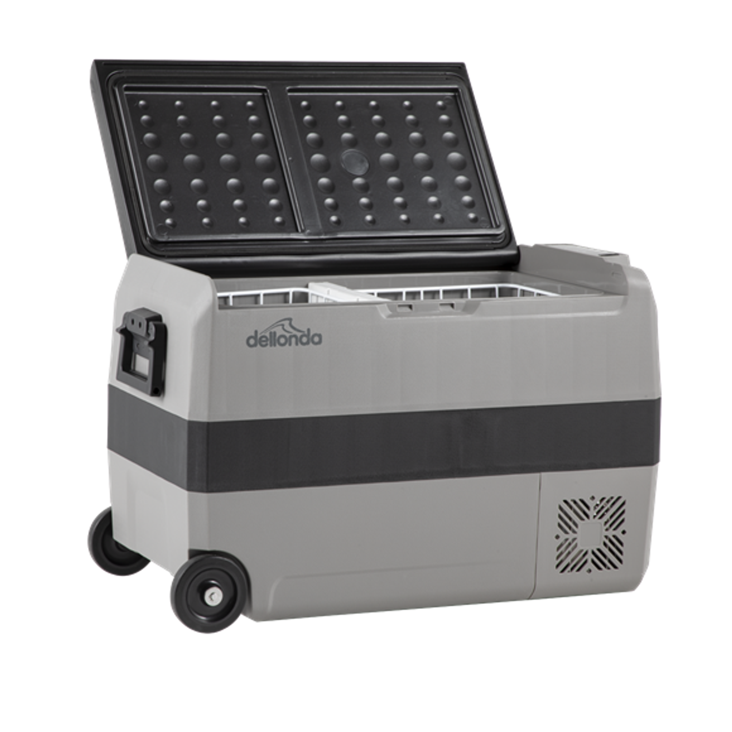 Dellonda 50L Portable Dual Zone Compressor Car Camping Fridge/Freezer 12/24V