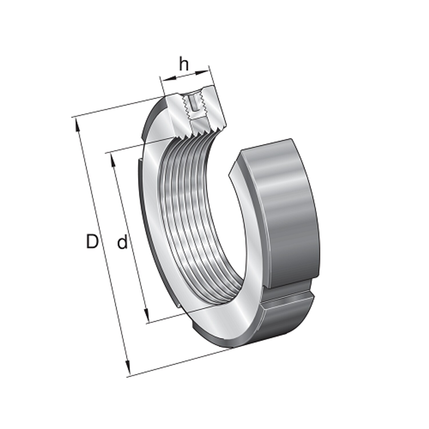 INA Precision Lock Nut - ZM17
