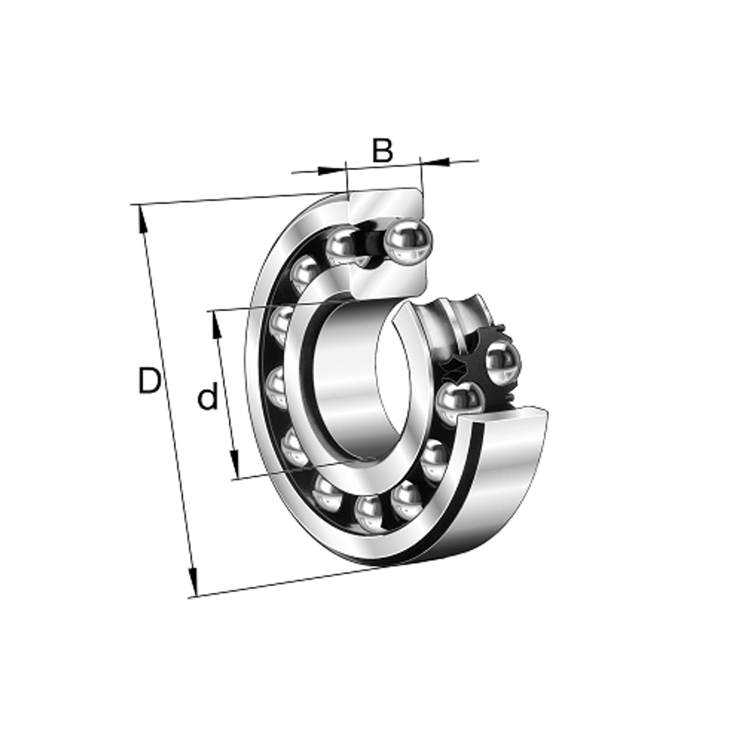 FAG Self Aligning Ball Bearing - 1306
