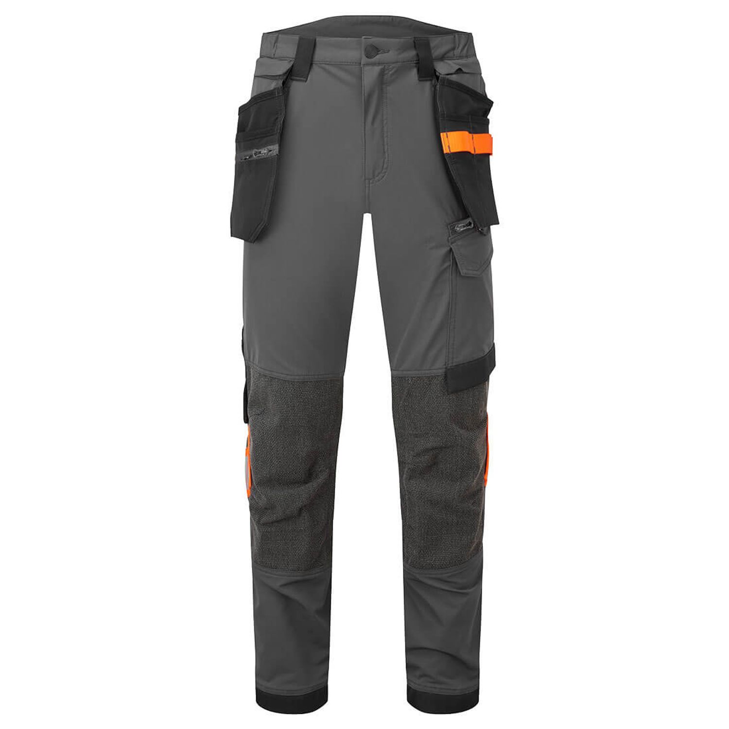 Portwest EV4 Stretch Detachable Holster Trouser, Metal Grey, 48, Regular
