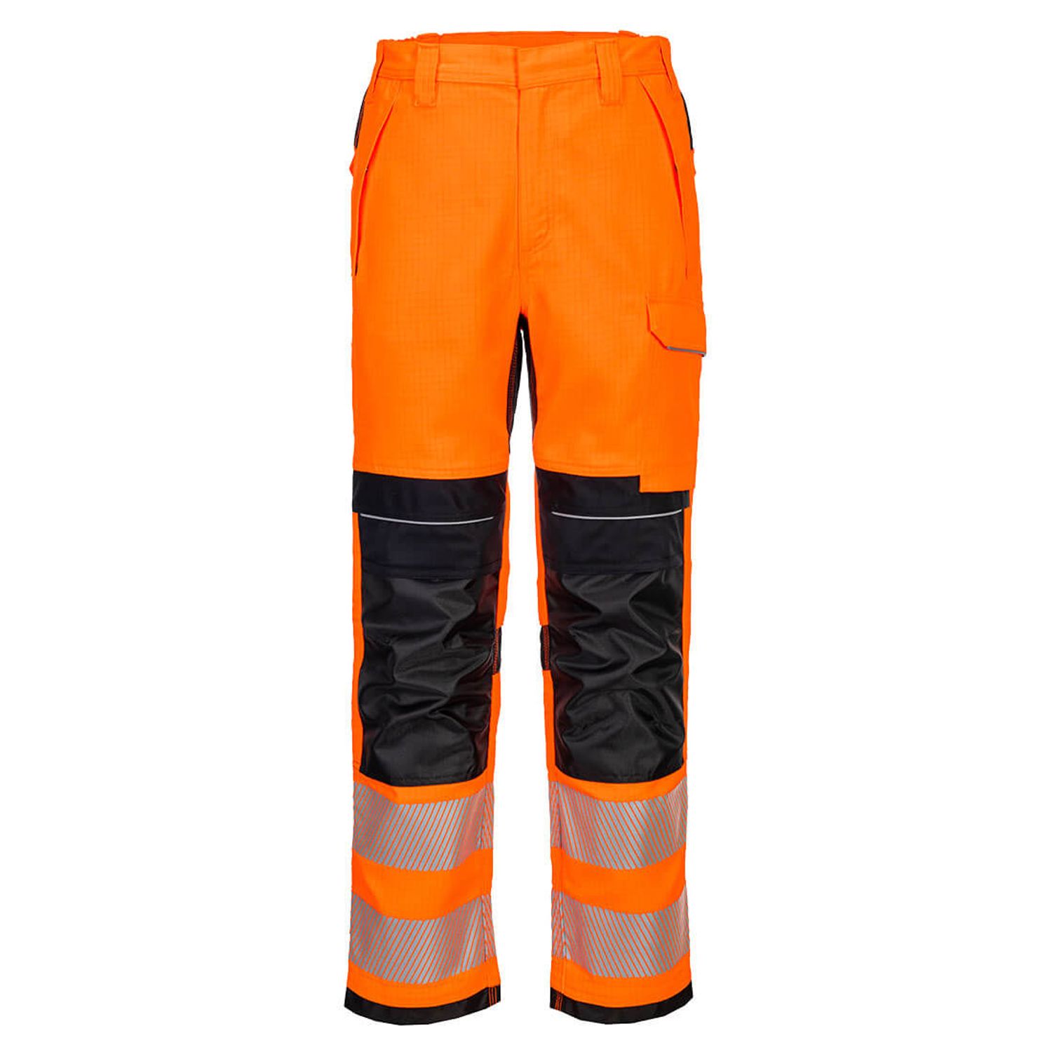 Portwest PW3 FR Modaflame Work HVO Trousers, Orange/Black, 38, Regular