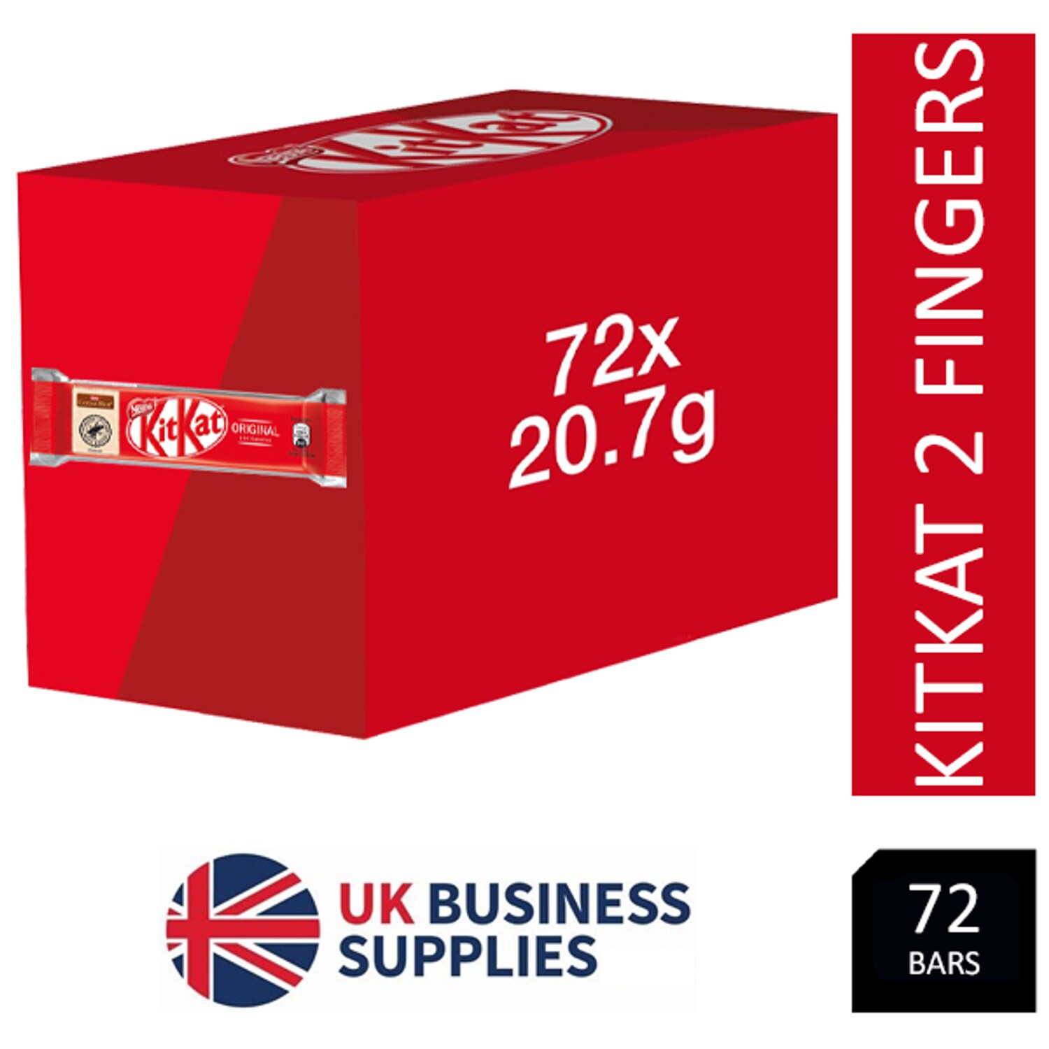 KitKat Two Finger Milk Chocolate (Pack of 72)