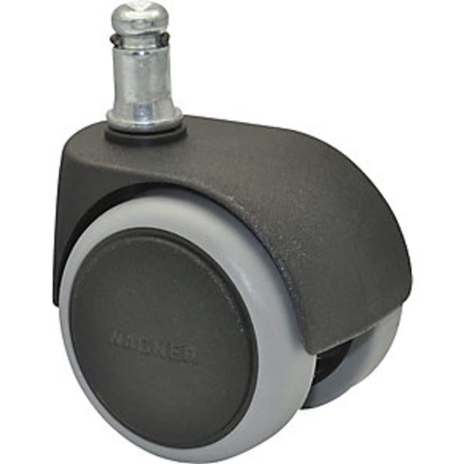 WAGNER - SYSTEM GMBH Double Castor Set for Swivel Chairs Wheel Width 55 mm 50 mm