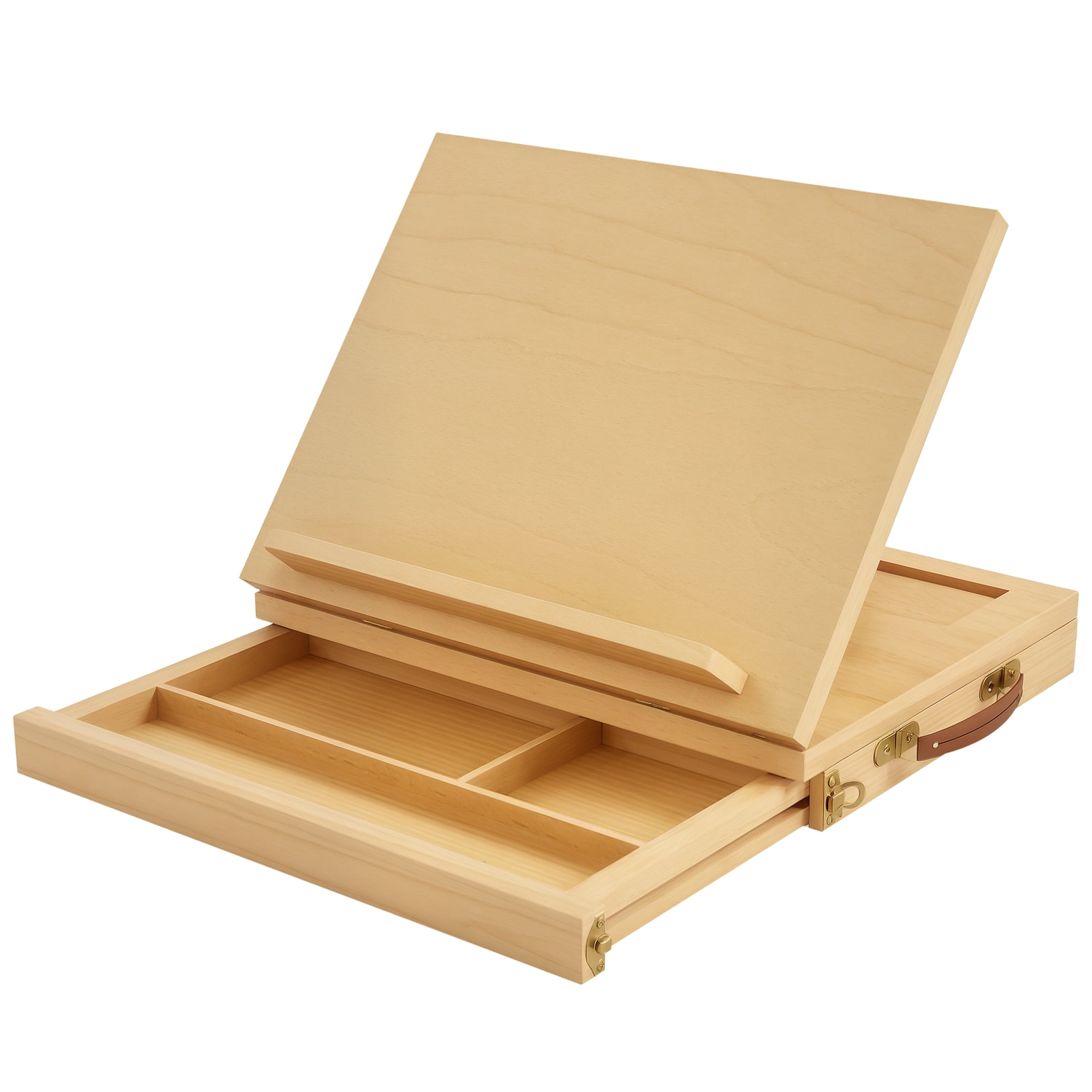 Vinsetto Portable Folding Wooden Table Easel Box Beechwood Sketchbox Easel with