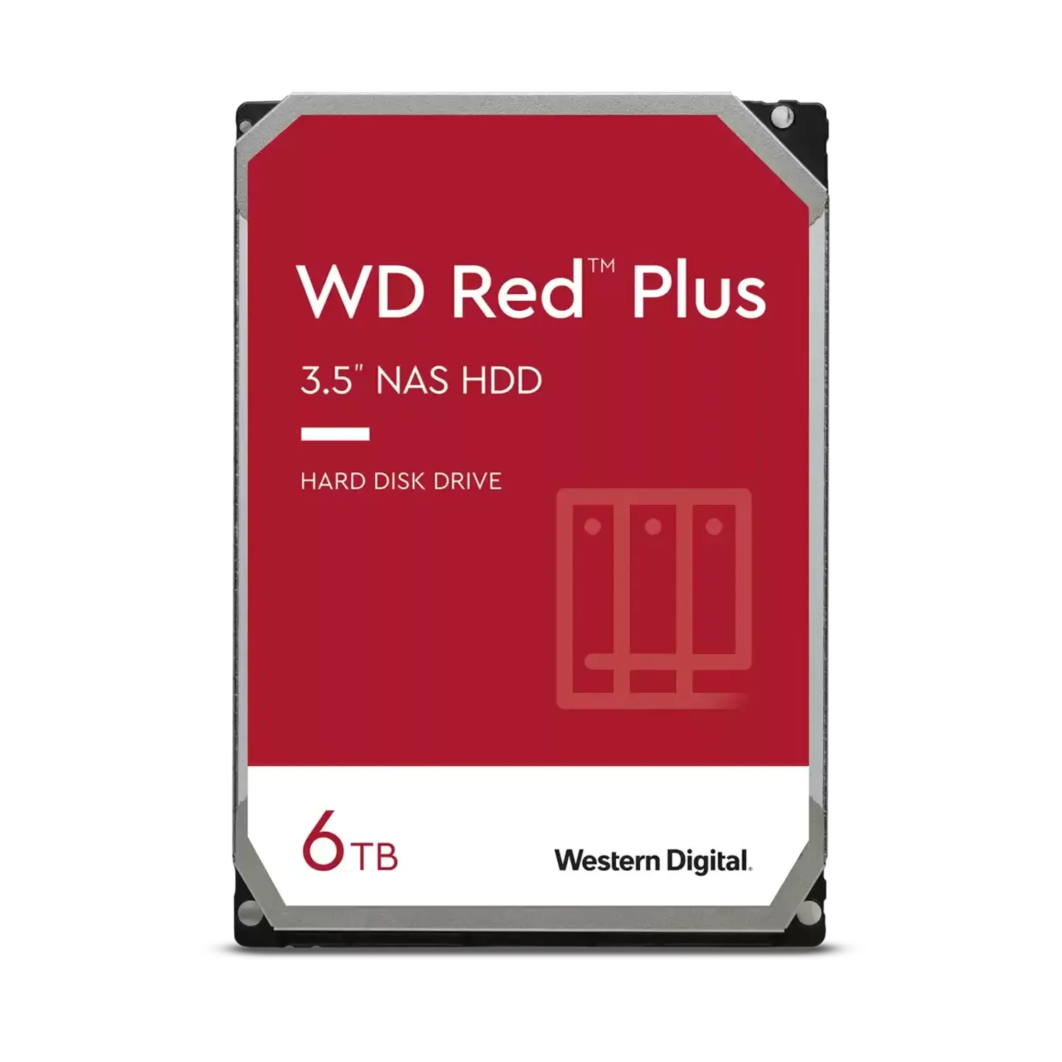 Western Digital Digital Red Plus 6TB NAS SATA 3.5 Inch Internal Hard Drive