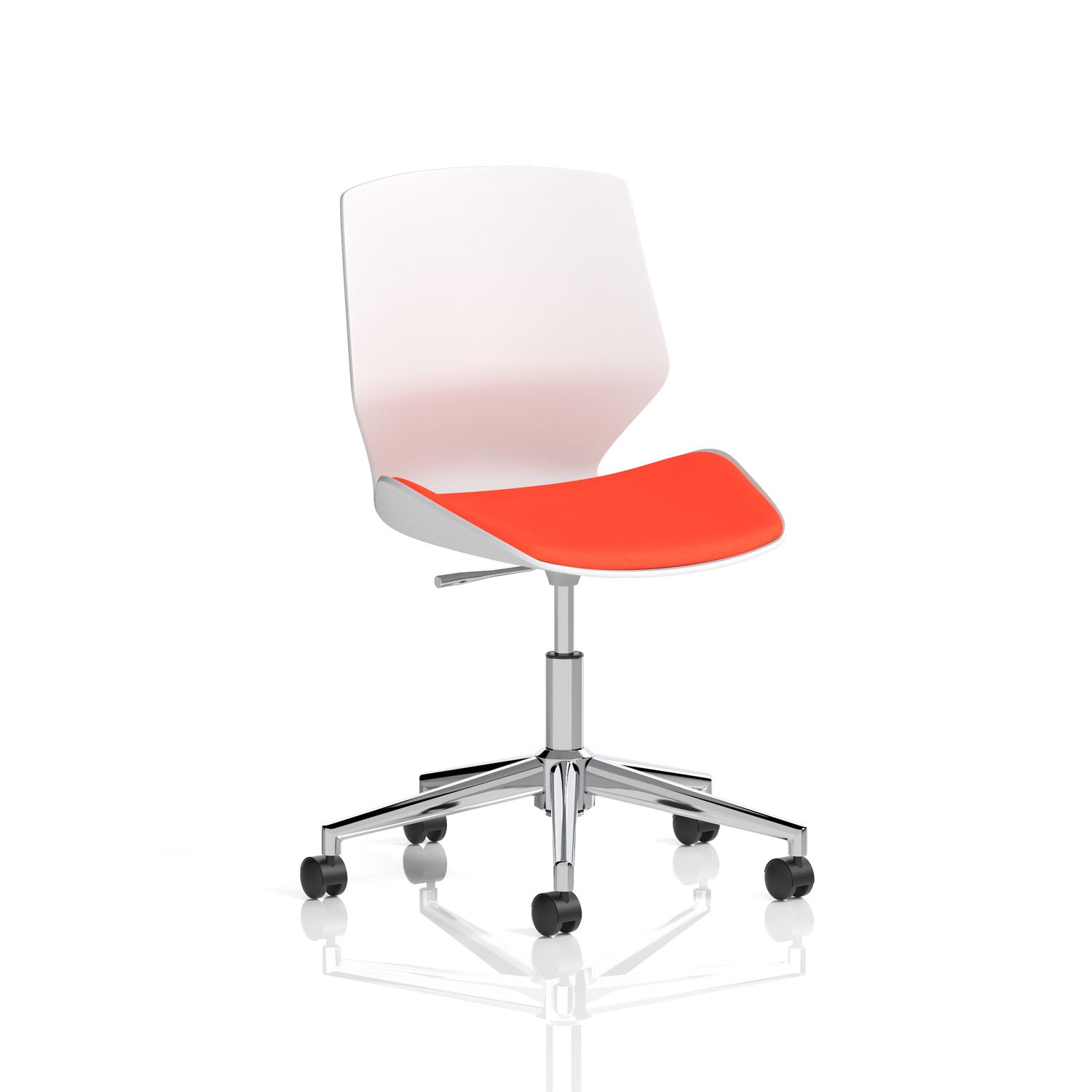 Florence 5 Star Base Bespoke Tabasco Orange Fabric Task Operator Chair
