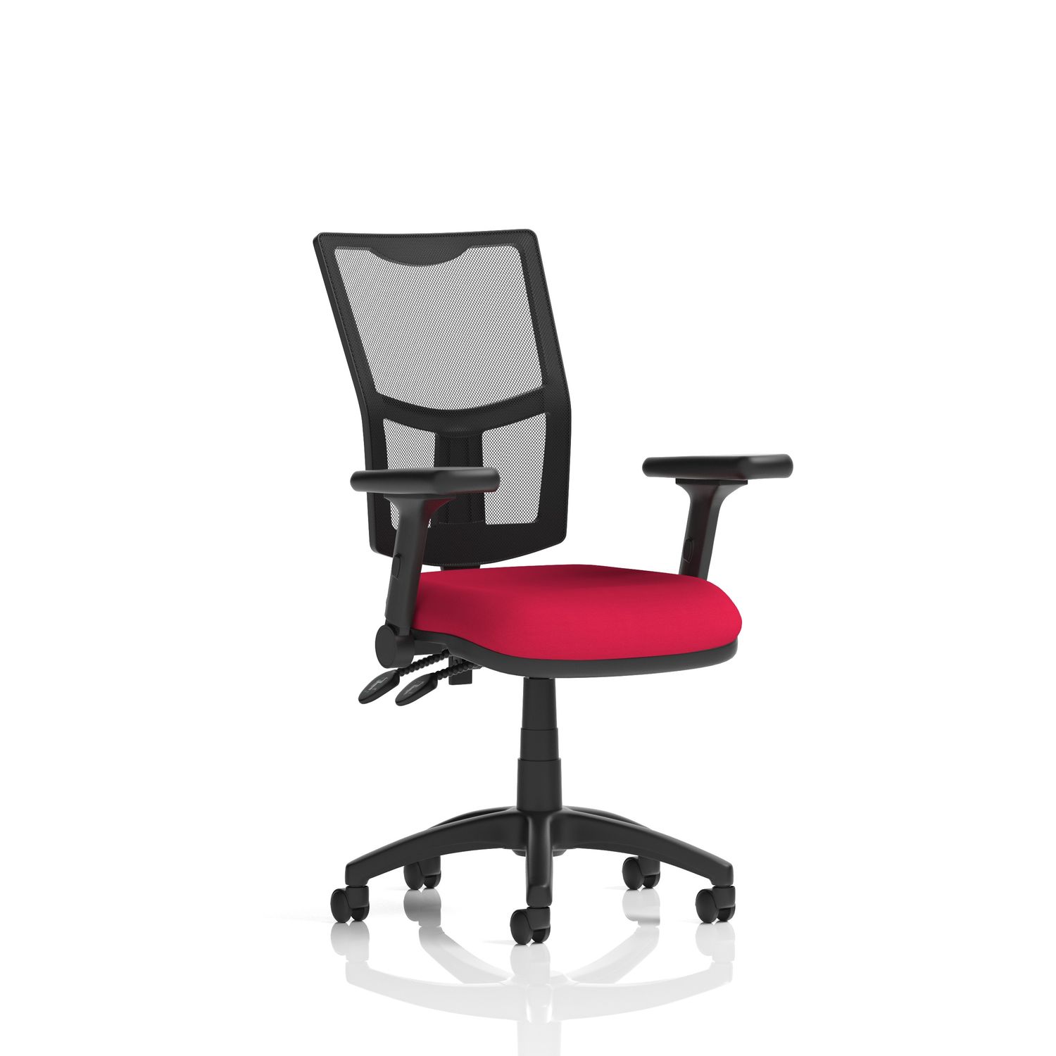 Eclipse Plus II Lever Task Operator Chair Mesh Back with Bespoke Colour Seat In