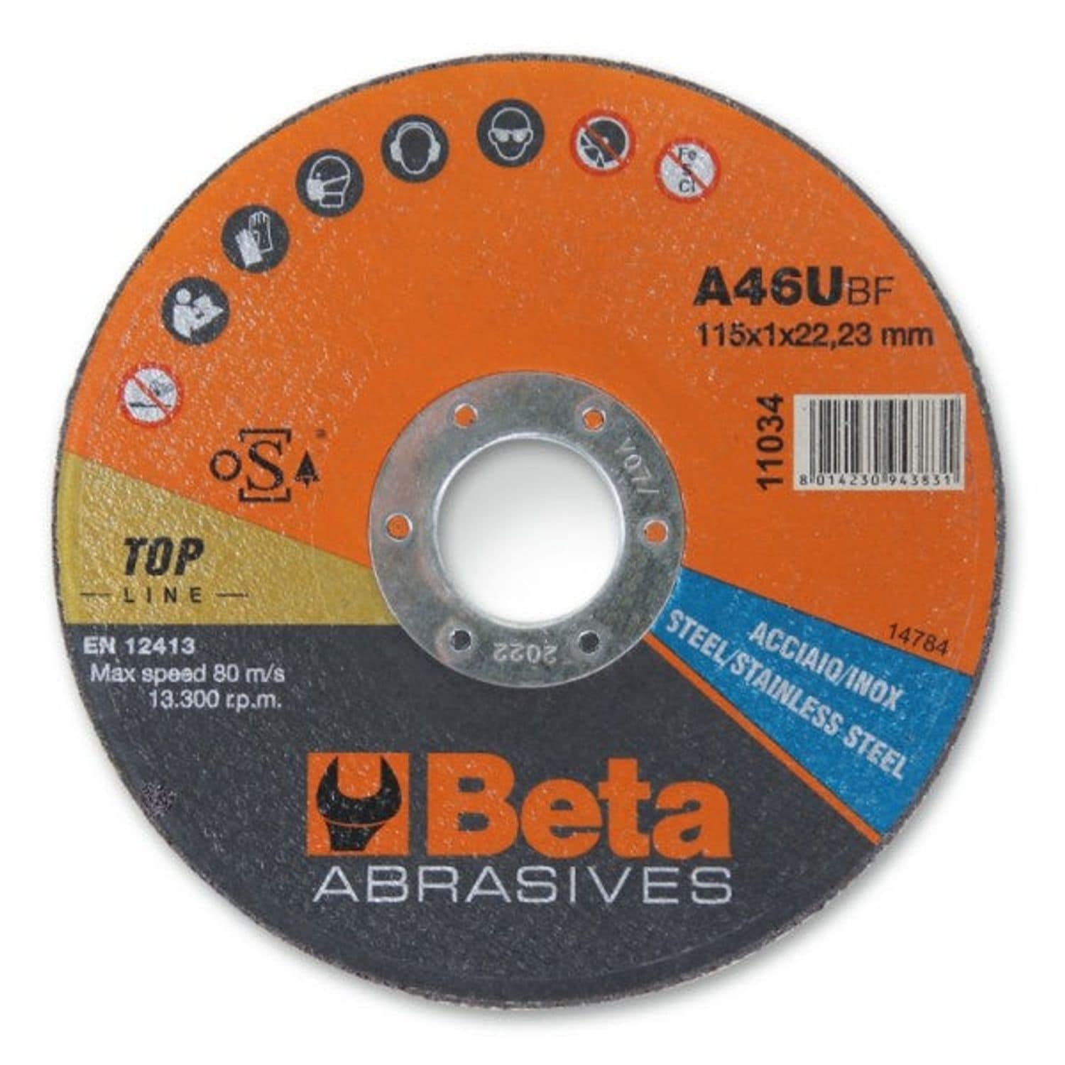Beta 11032 1, 0-10-Steel-INOX Cutting Disc Thin F