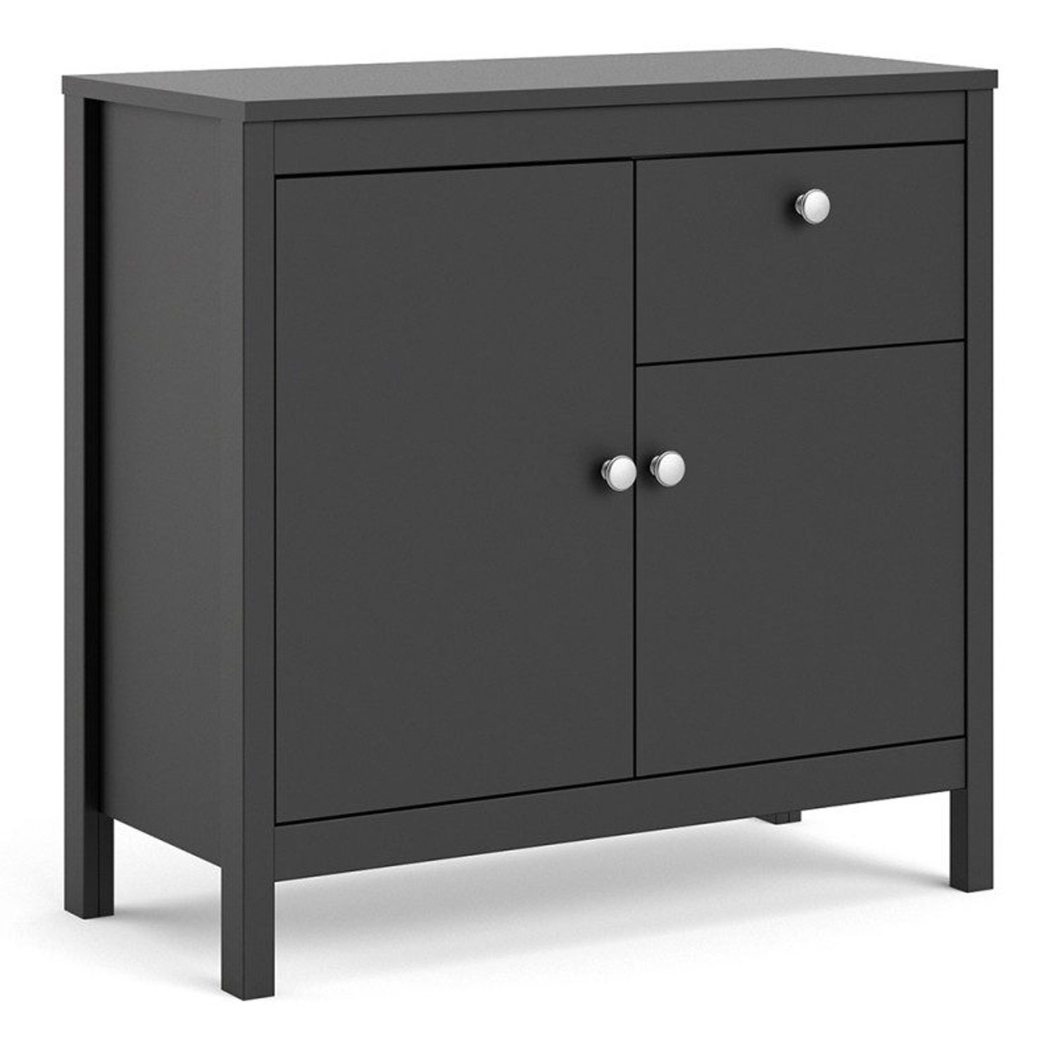 Ace & K Tarid Sideboard 2 Doors + 1 Drawer In Matt Black