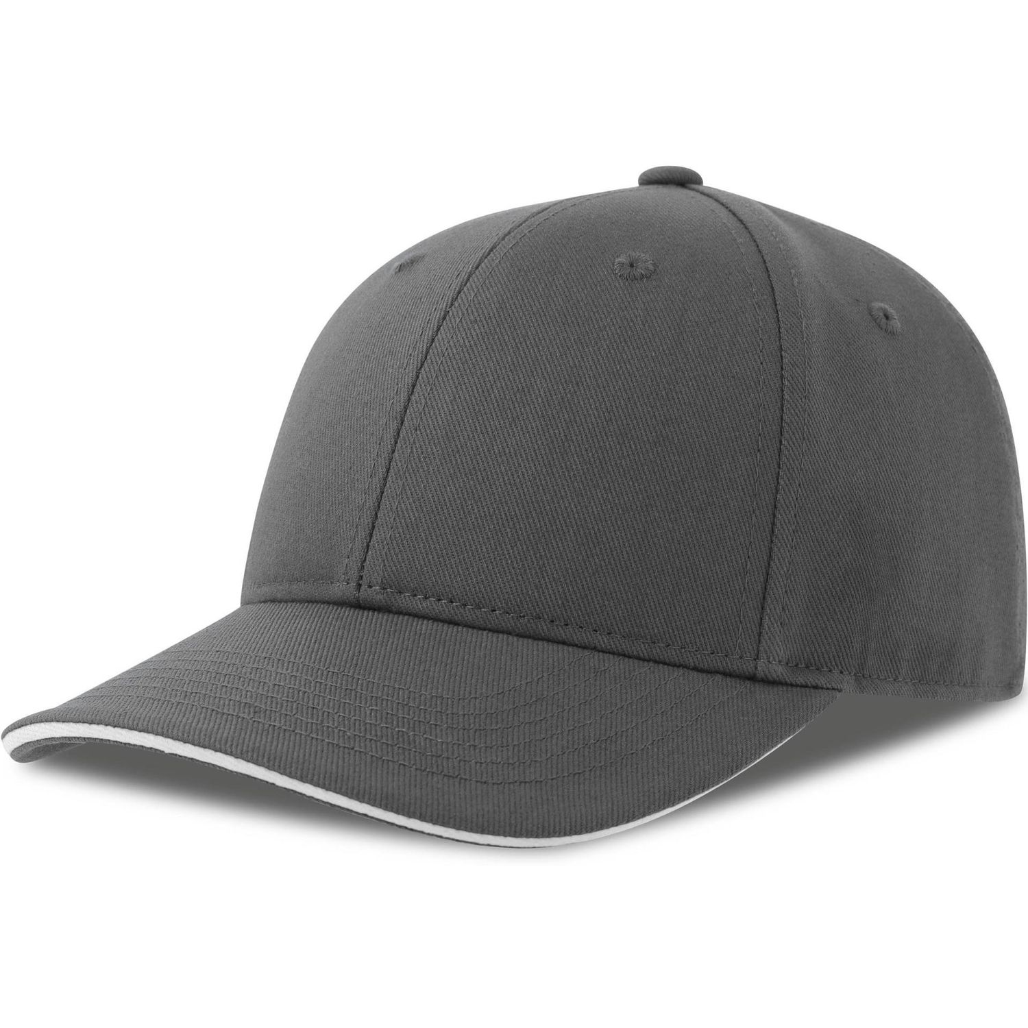 Atlantis Liberty Sandwich Sustainable 6 Panel Cap Dark Grey/White One Size