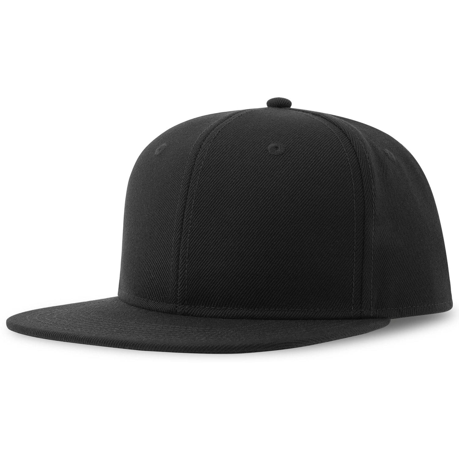 Atlantis Snap Back Flat Visor 5 Panel Cap Sustainable Black One Size