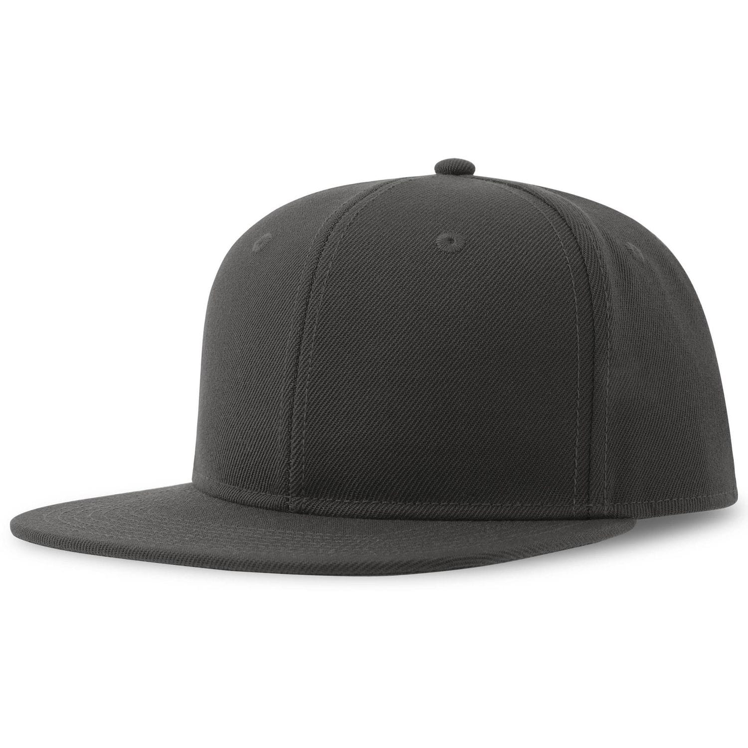 Atlantis Snap Back Flat Visor 6 Panel Sustainable Cap Dark Grey One Size