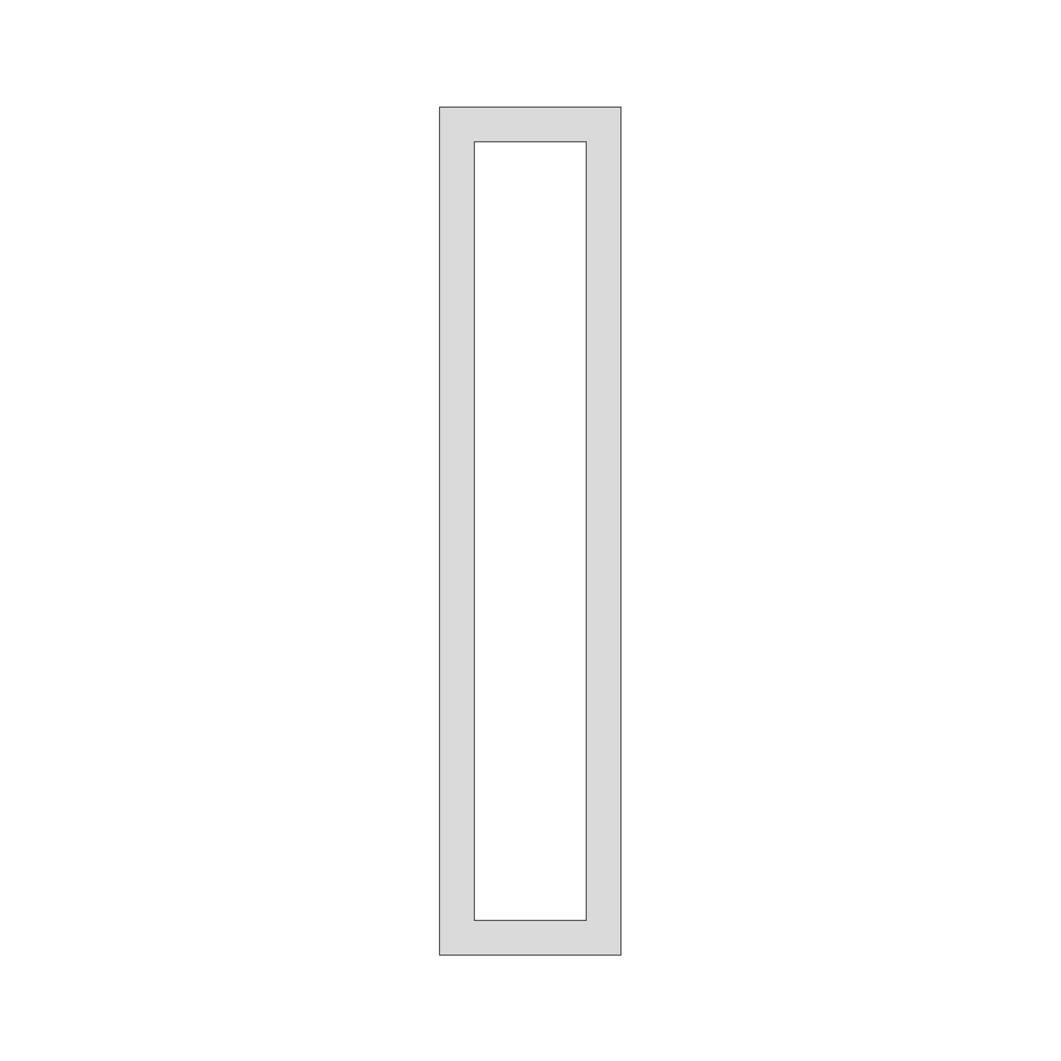 OS Doors Taunton Superior Matt Antique Rose Bedroom Open Frame Door - 2400 x 396