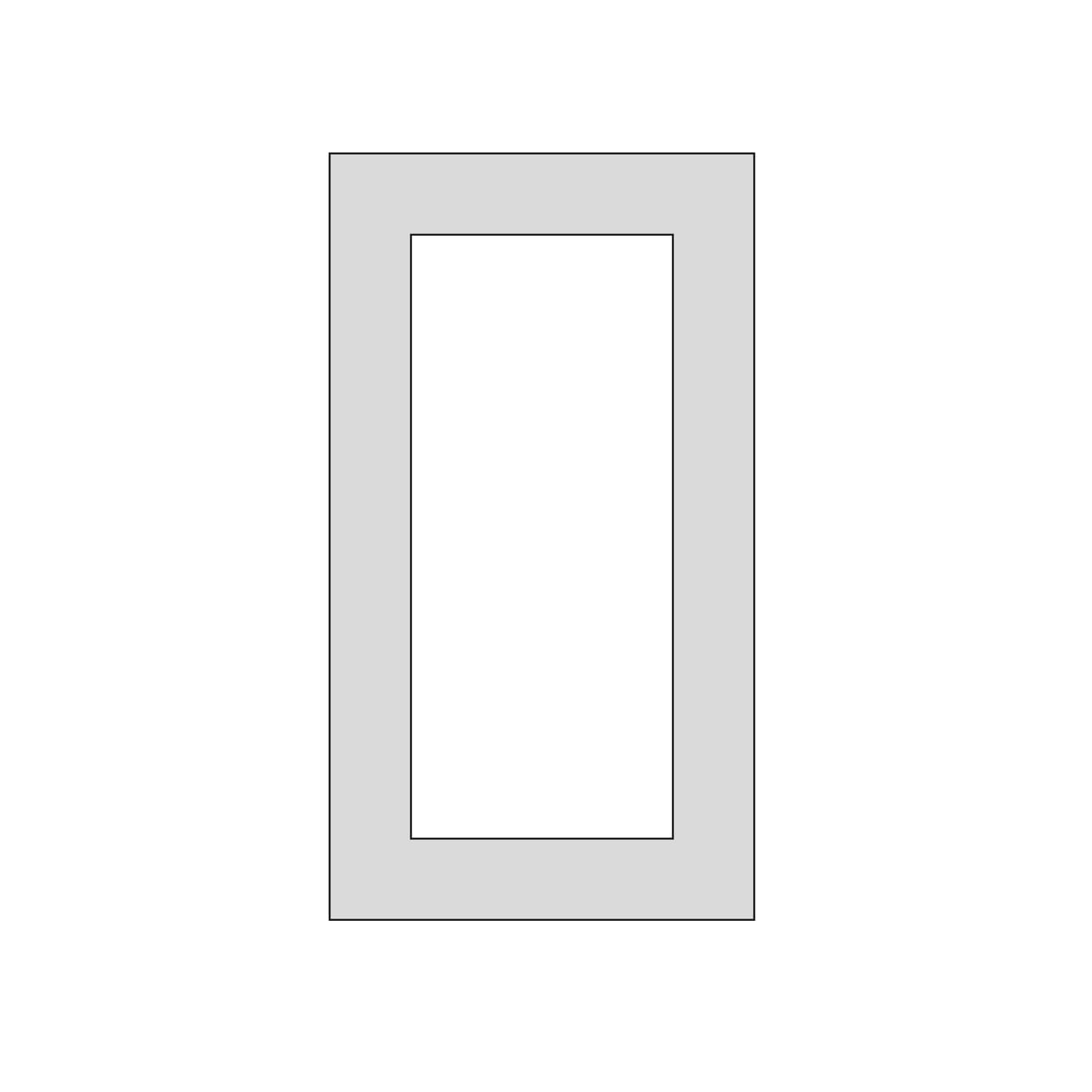 OS Doors Trenton Winchester Oak Full Open Frame Door - 450 x 496mm